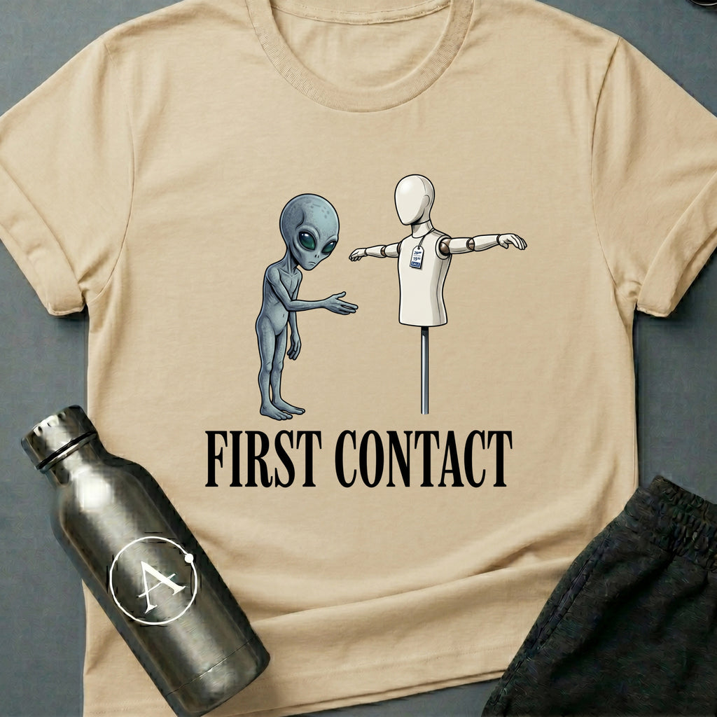Mannequin Ambassador funny sci-fi t-shirt — Apsion Outpost