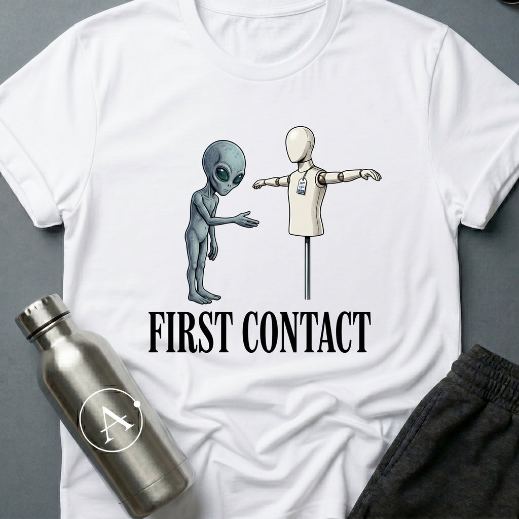 Mannequin Ambassador funny sci-fi t-shirt — Apsion Outpost