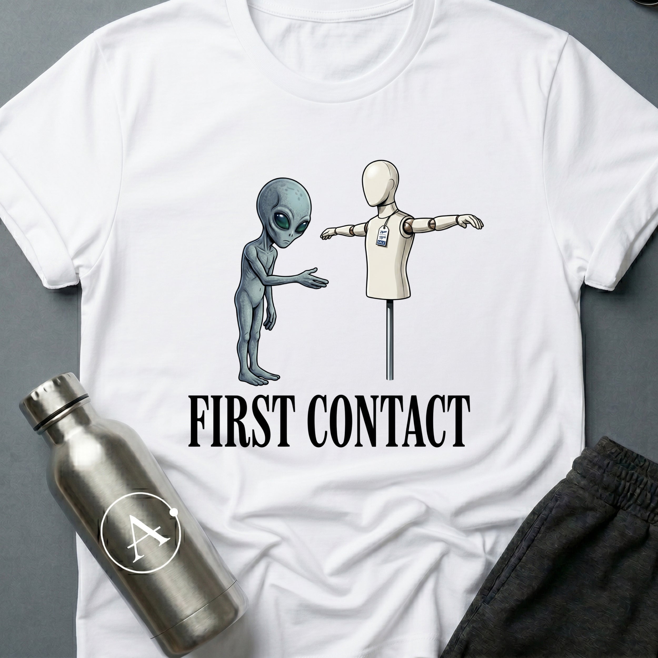 Mannequin Ambassador funny sci-fi t-shirt — Apsion Outpost