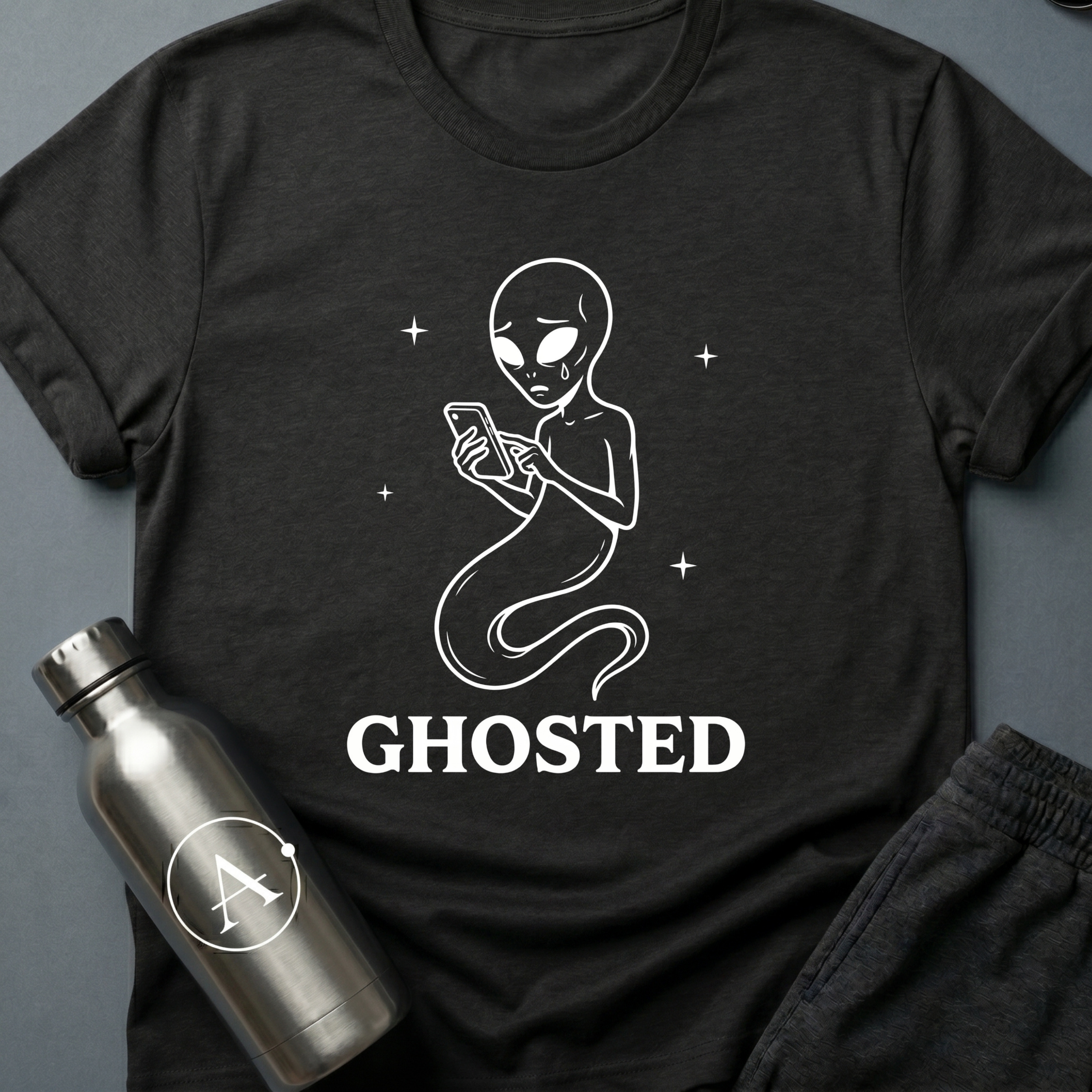 Blocked sci-fi alien comms t-shirt — Apsion Outpost