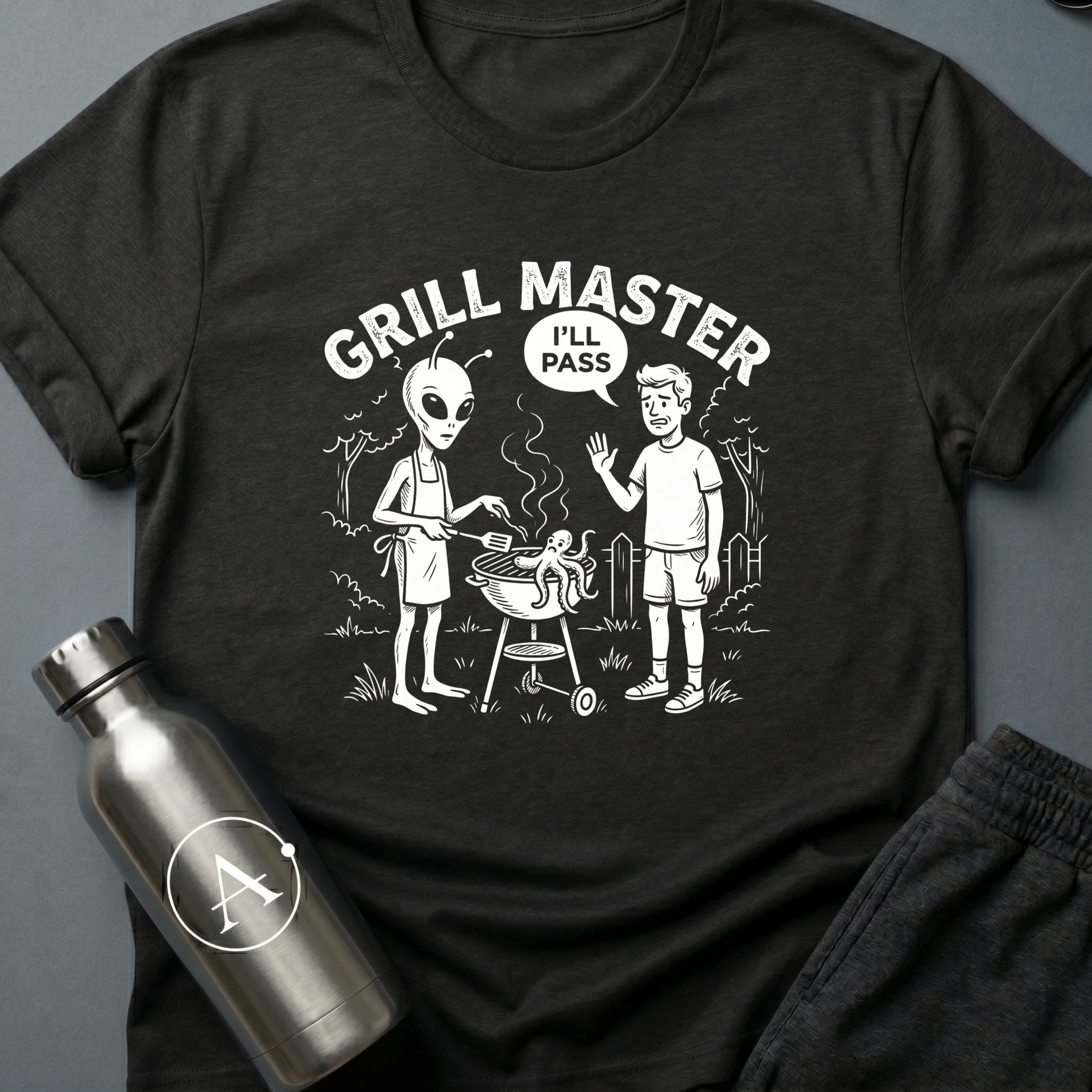 Cookout funny sci-fi BBQ t-shirt — Apsion Outpost