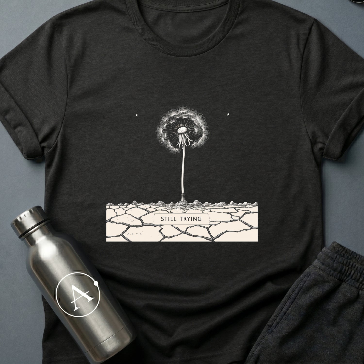 Dandelion on Mars sci-fi botanical t-shirt — Apsion Outpost