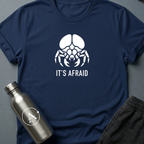 Would You Like to Know More? sci-fi t-shirt — minimalist brain-bug cryptid fearing capture — Military Green unisex tee — Apsion Outpost