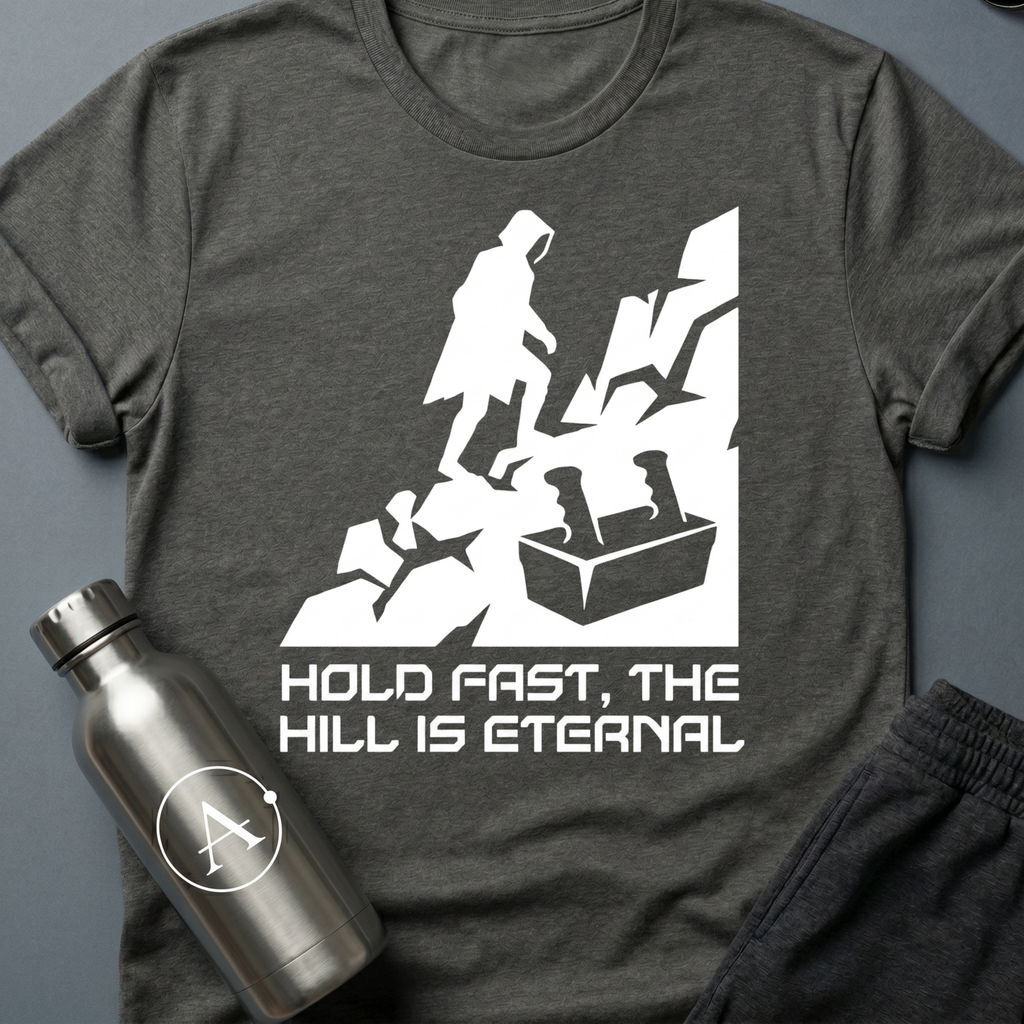 Daily Climb sci-fi t-shirt — Black — Apsion Outpost