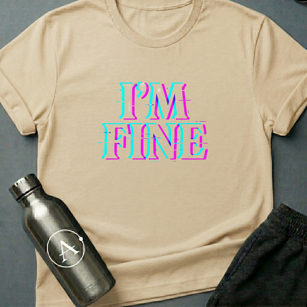 Functioning Nominally sci-fi t-shirt — Natural — Apsion Outpost