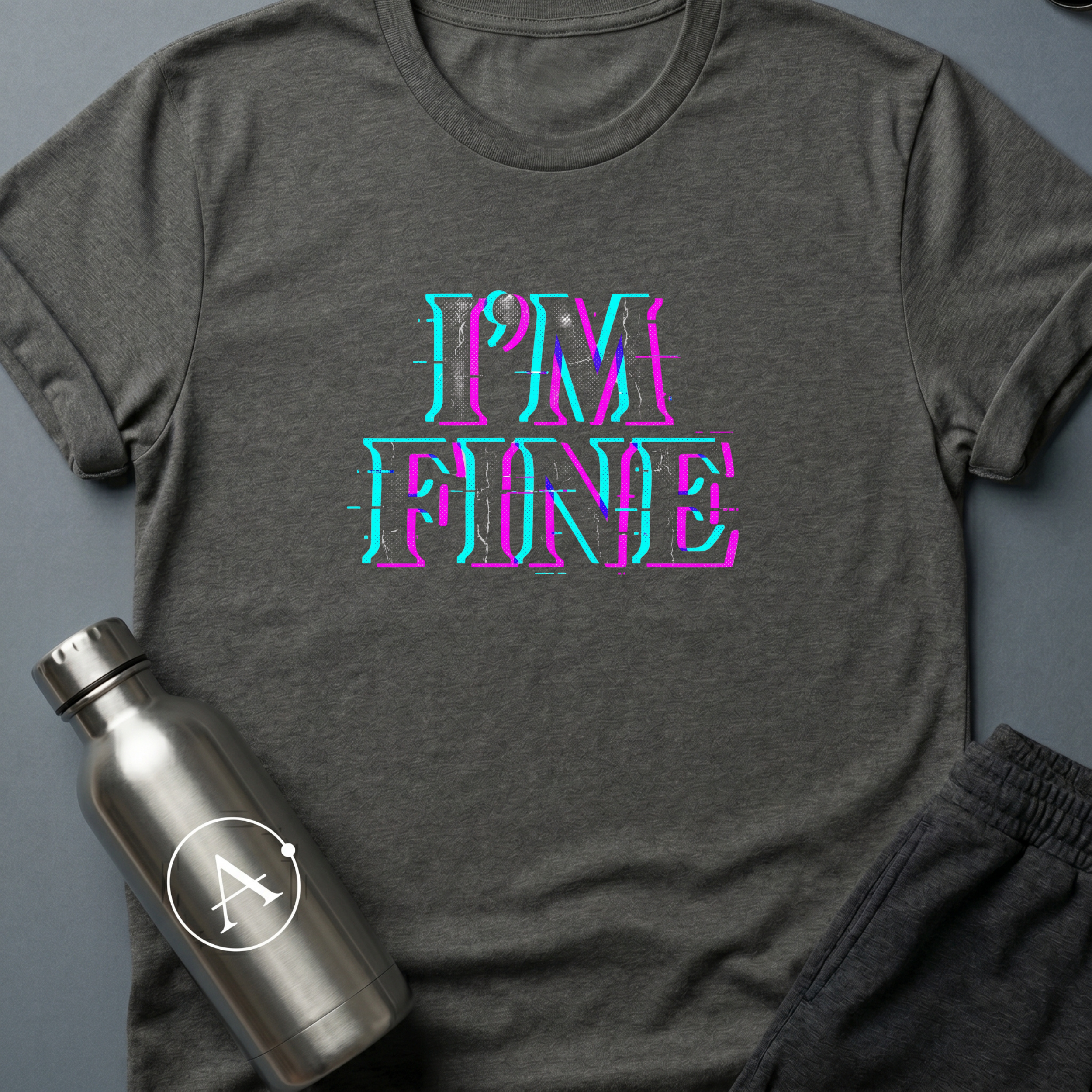 Functioning Nominally sci-fi t-shirt — Dark Heather — Apsion Outpost