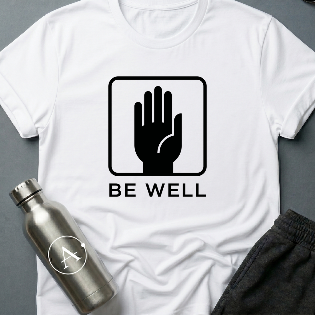 Mandatory Pleasantries sci-fi t-shirt — Navy — Apsion Outpost