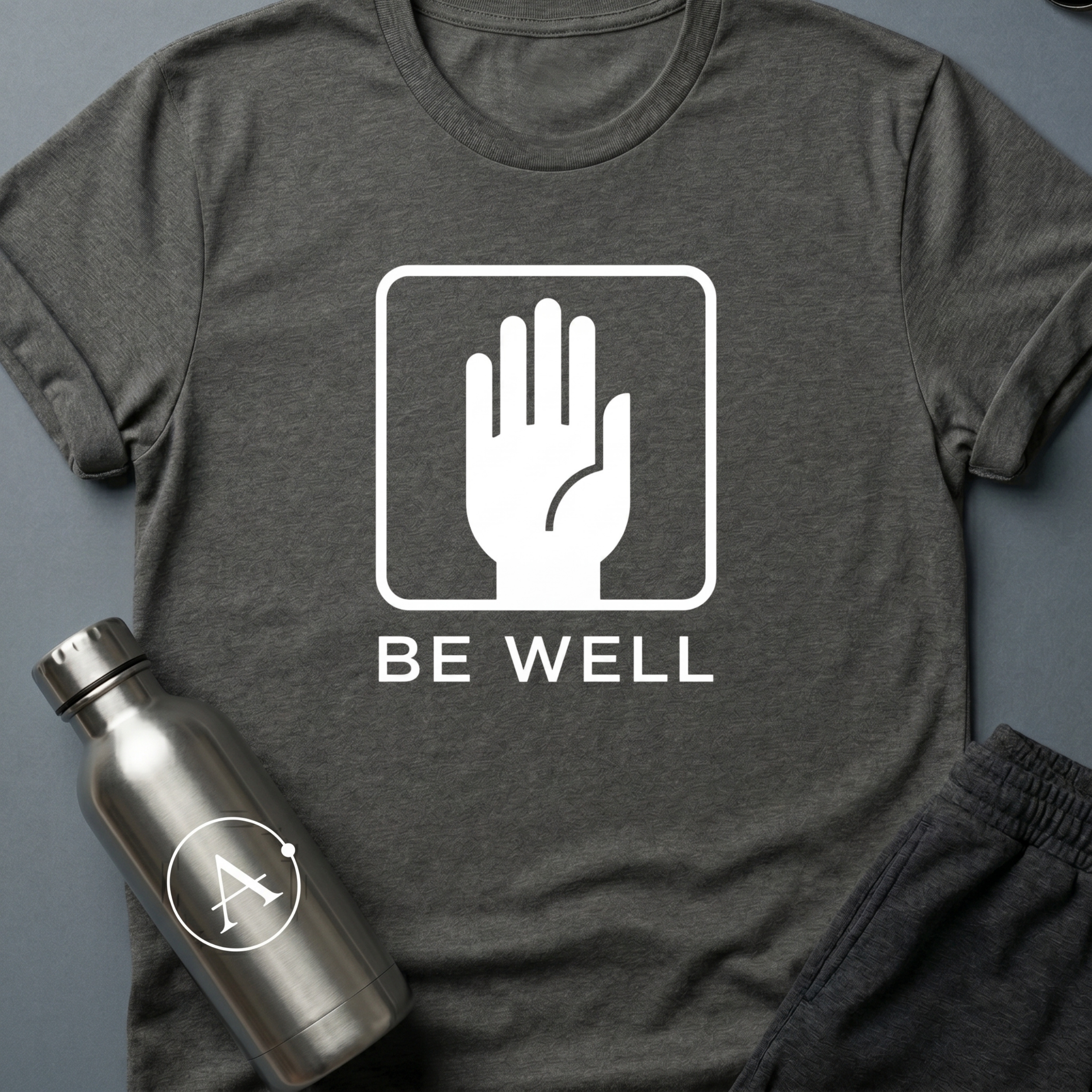 Mandatory Pleasantries sci-fi t-shirt — Dark Heather — Apsion Outpost