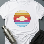 Sunset Saucer retro UFO sci-fi t-shirt — Black — Apsion Outpost