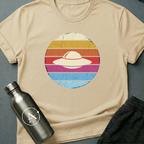 Sunset Saucer retro UFO sci-fi t-shirt — Navy — Apsion Outpost