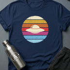 Sunset Saucer retro UFO sci-fi t-shirt — White — Apsion Outpost