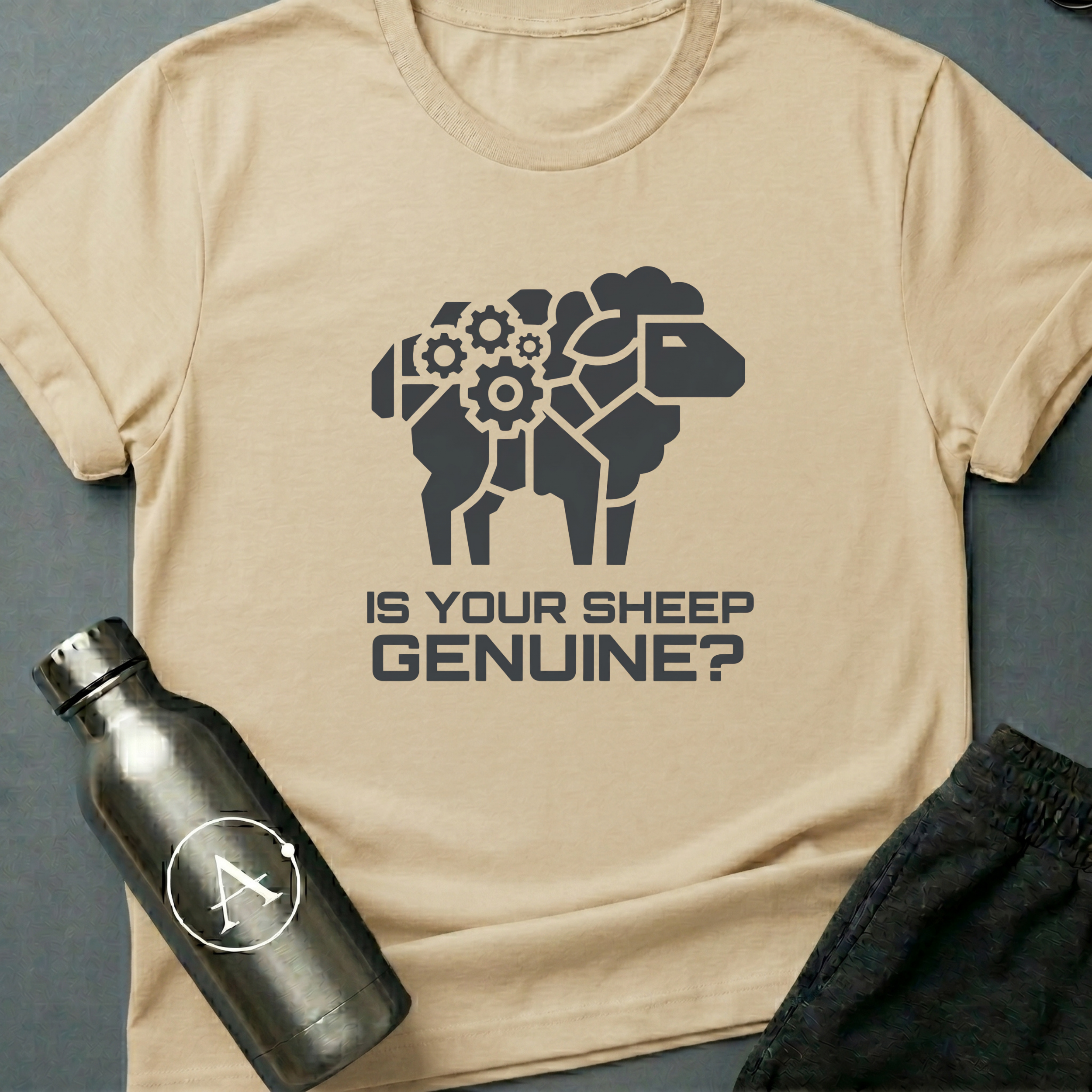 The Substitute electric sheep sci-fi t-shirt — Navy — Apsion Outpost