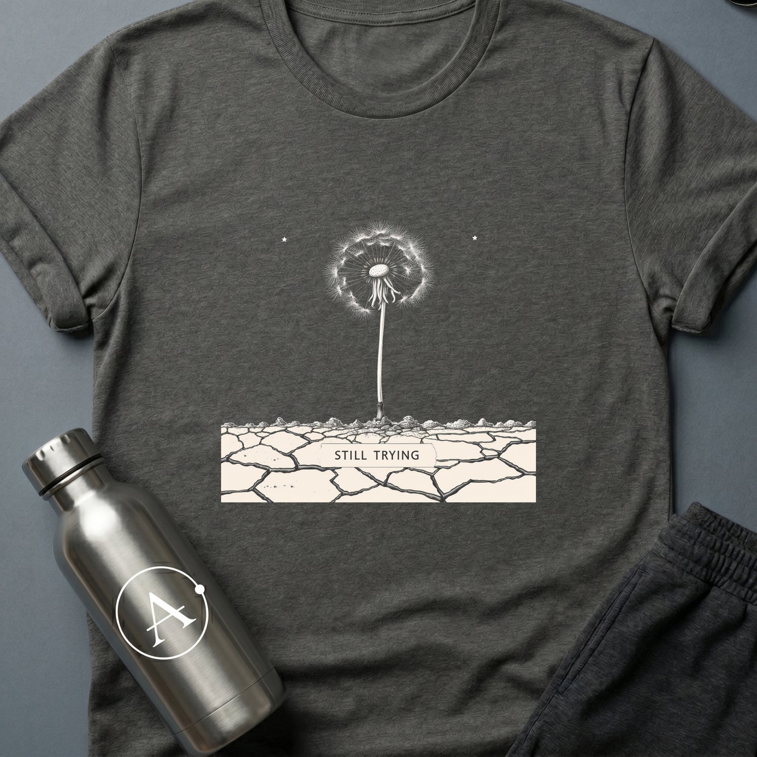 Dandelion on Mars sci-fi botanical t-shirt — Apsion Outpost