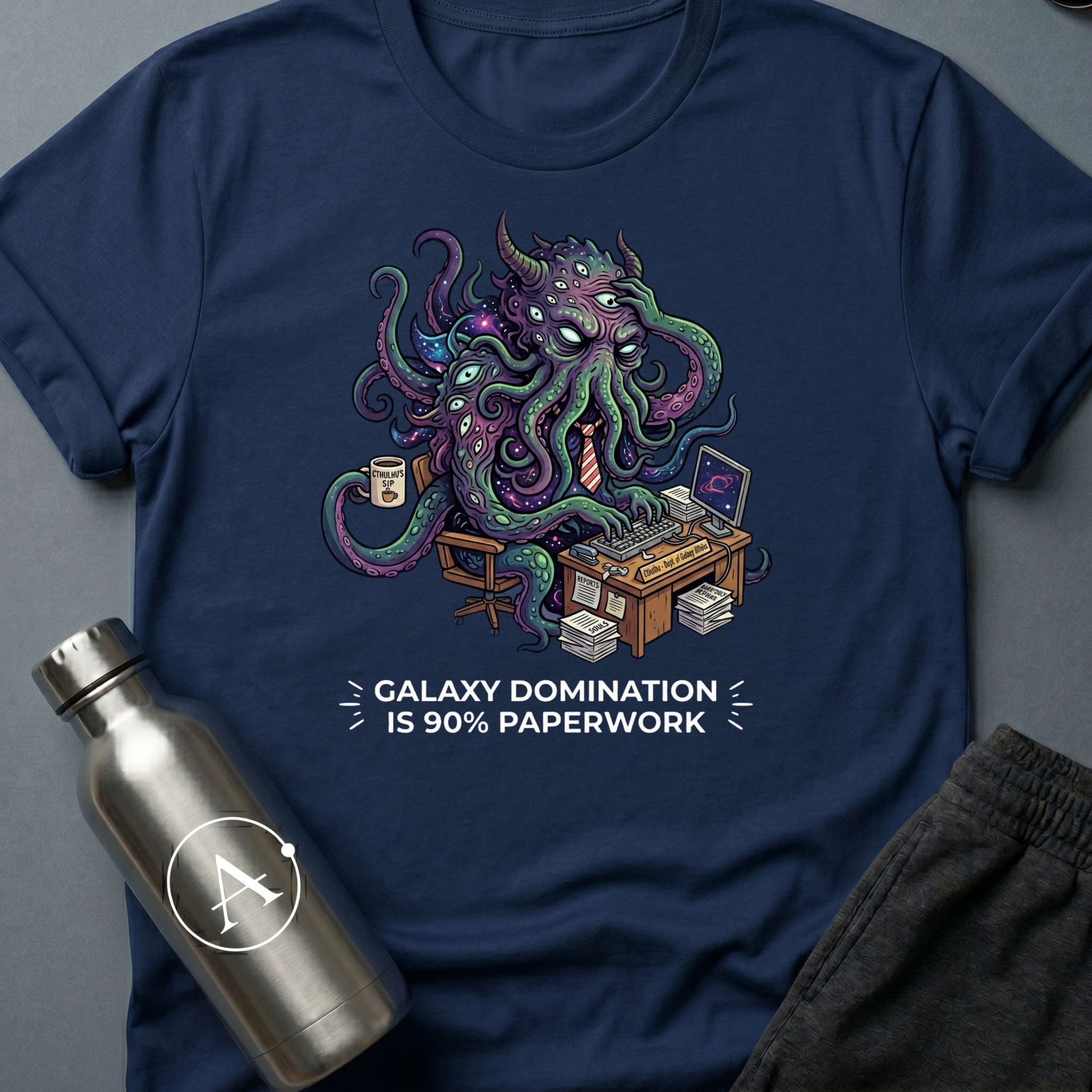 Eldrich's Cubicle funny cosmic horror sci-fi t-shirt — Apsion Outpost