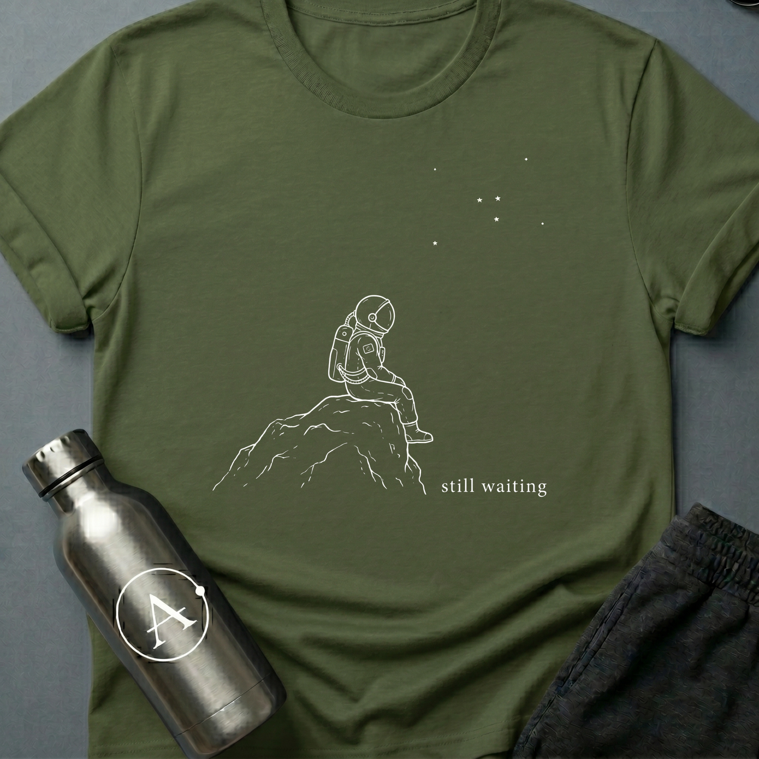 Still Waiting sci-fi alien t-shirt — Apsion Outpost