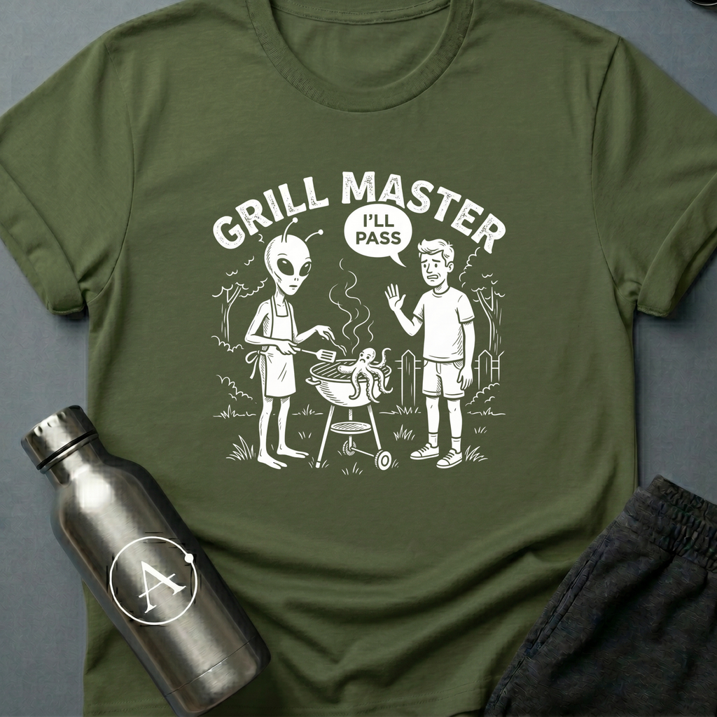 Cookout funny sci-fi BBQ t-shirt — Apsion Outpost