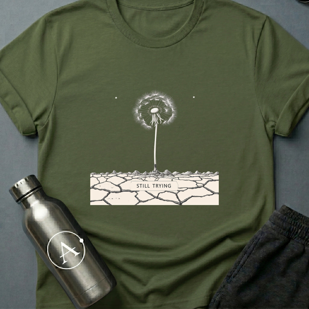 Dandelion on Mars sci-fi botanical t-shirt — Apsion Outpost