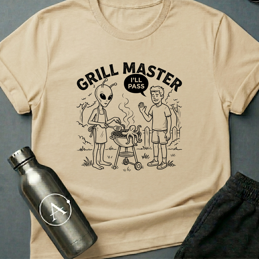 Cookout funny sci-fi BBQ t-shirt — Apsion Outpost