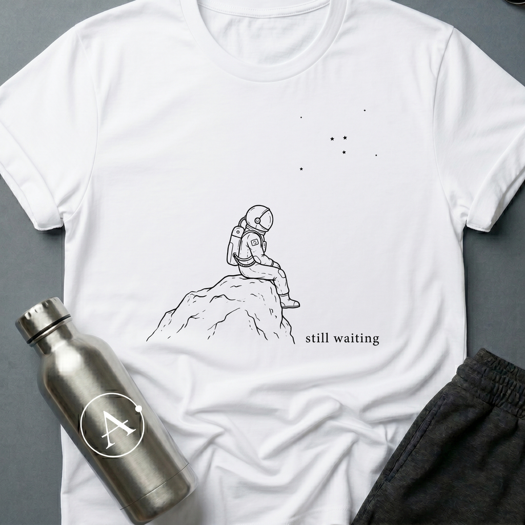 Still Waiting sci-fi alien t-shirt — Apsion Outpost