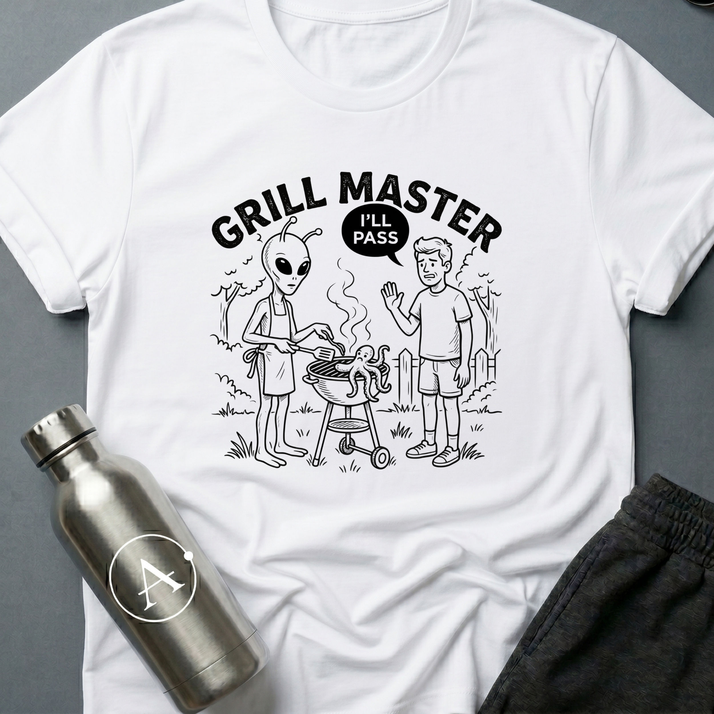 Cookout funny sci-fi BBQ t-shirt — Apsion Outpost