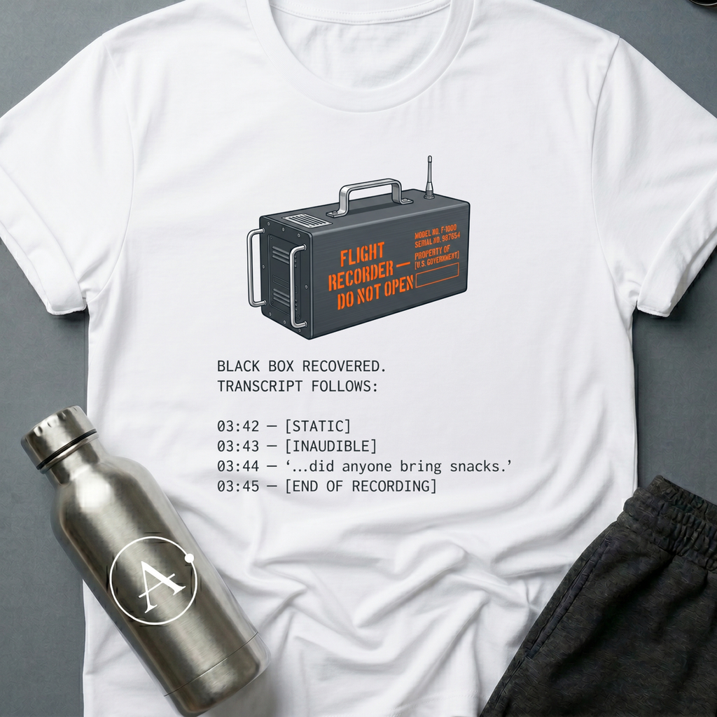 Black Box Transcript sci-fi t-shirt — Apsion Outpost