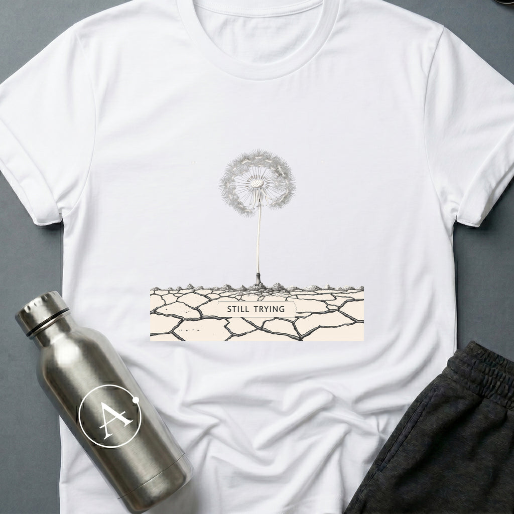 Dandelion on Mars sci-fi botanical t-shirt — Apsion Outpost