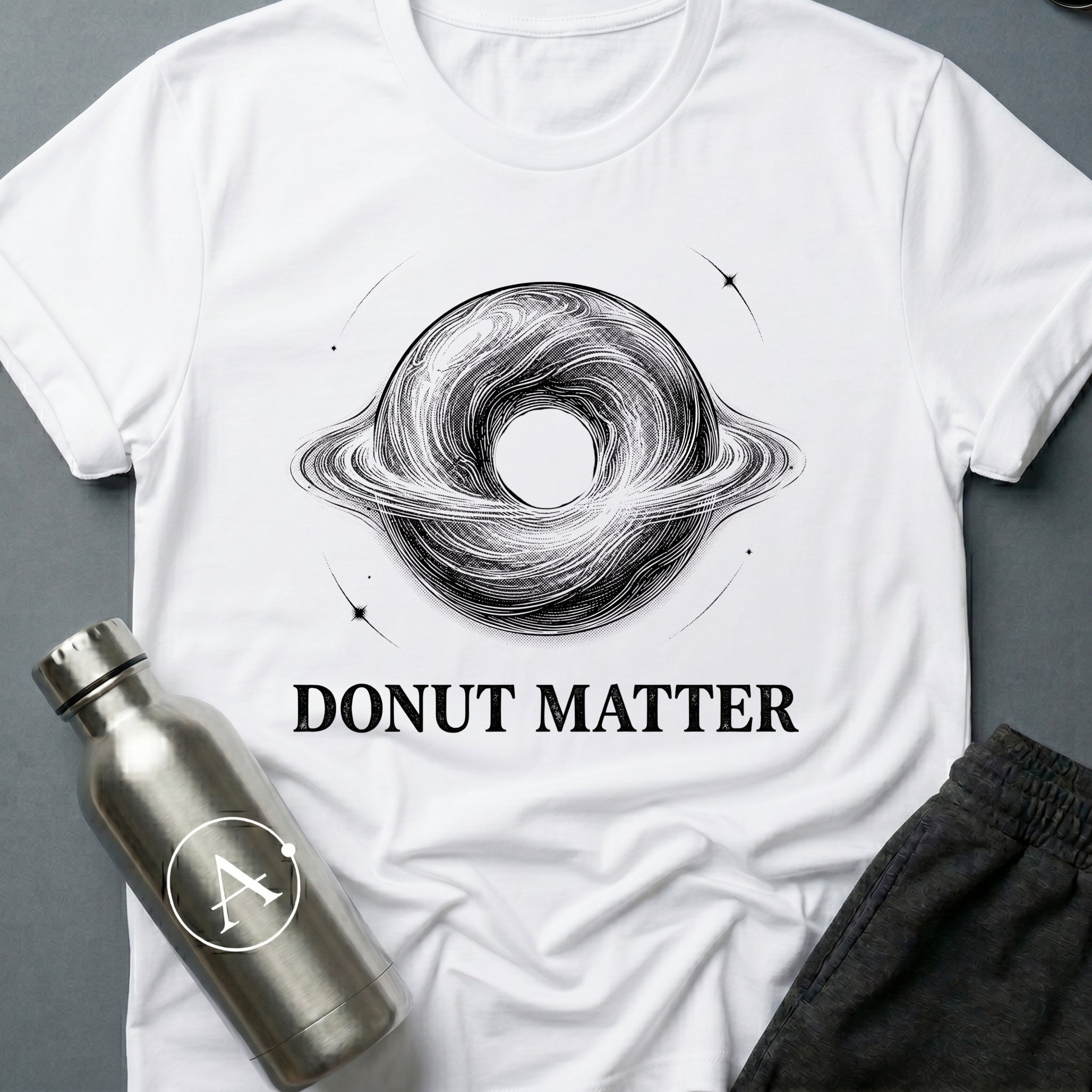 Black Hole Donut funny sci-fi t-shirt — Apsion Outpost