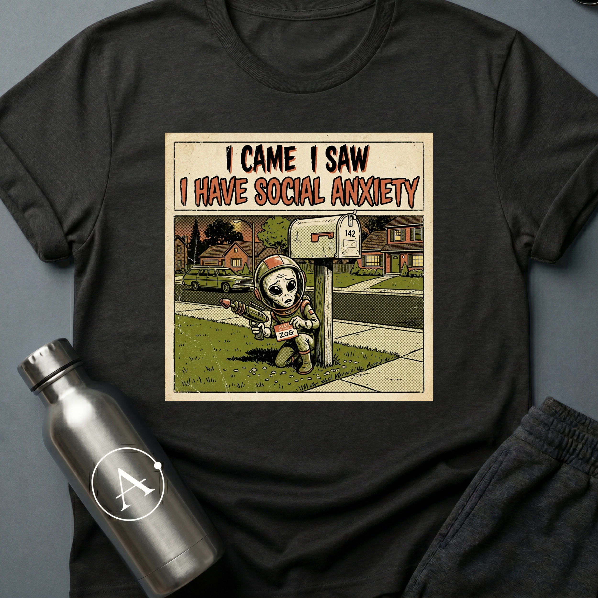 Awkward Greeting funny alien sci-fi t-shirt — Apsion Outpost