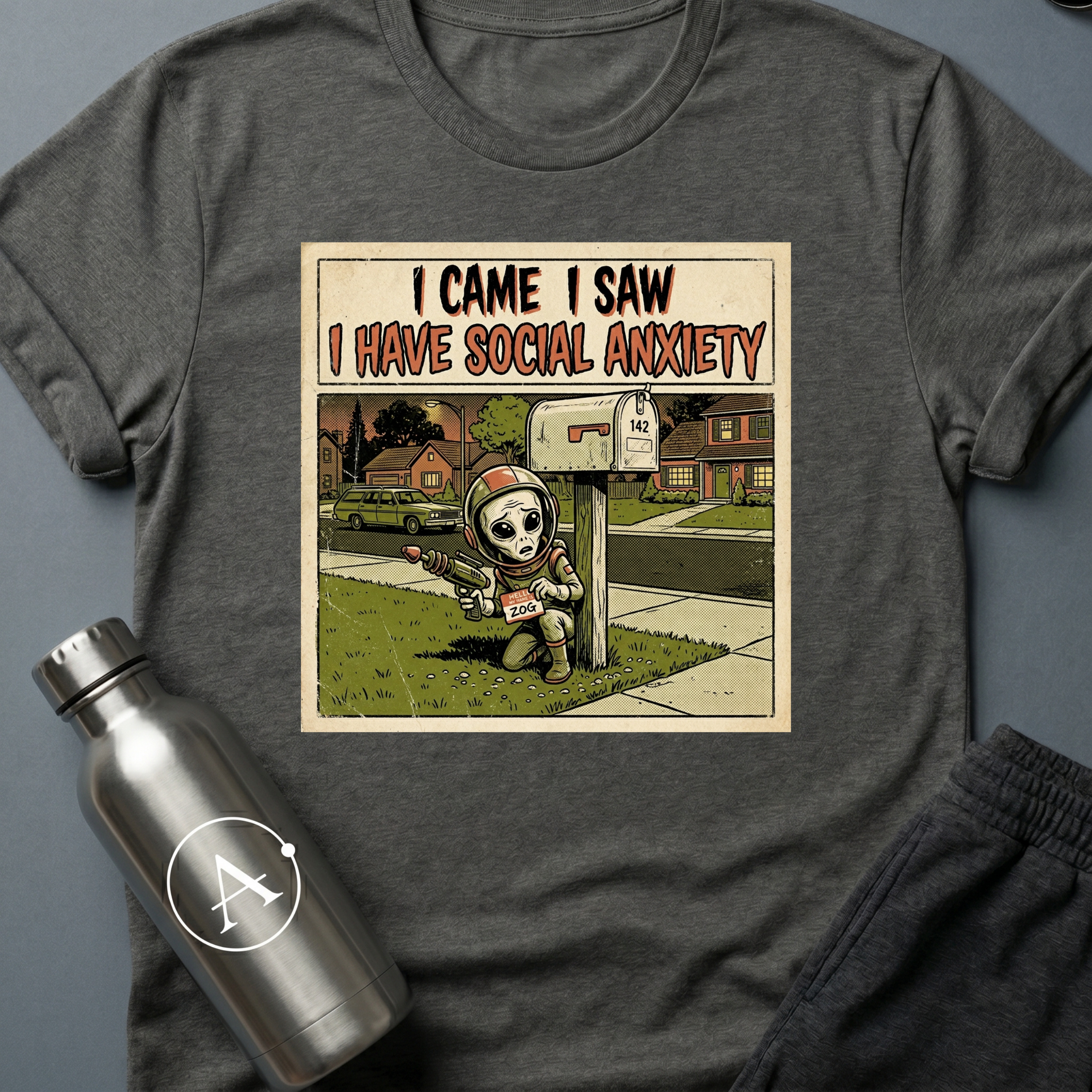 Awkward Greeting funny alien sci-fi t-shirt — Apsion Outpost