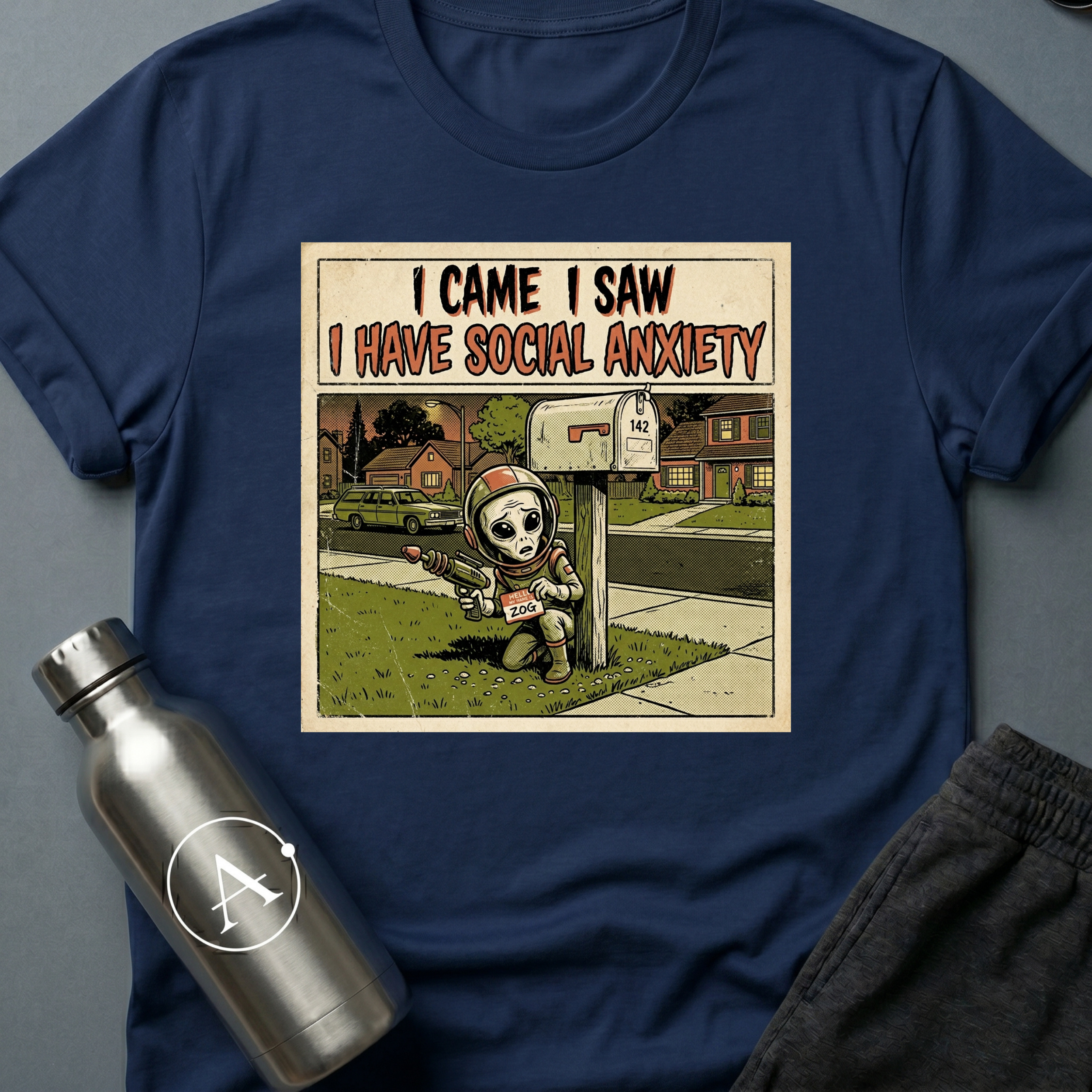 Awkward Greeting funny alien sci-fi t-shirt — Apsion Outpost