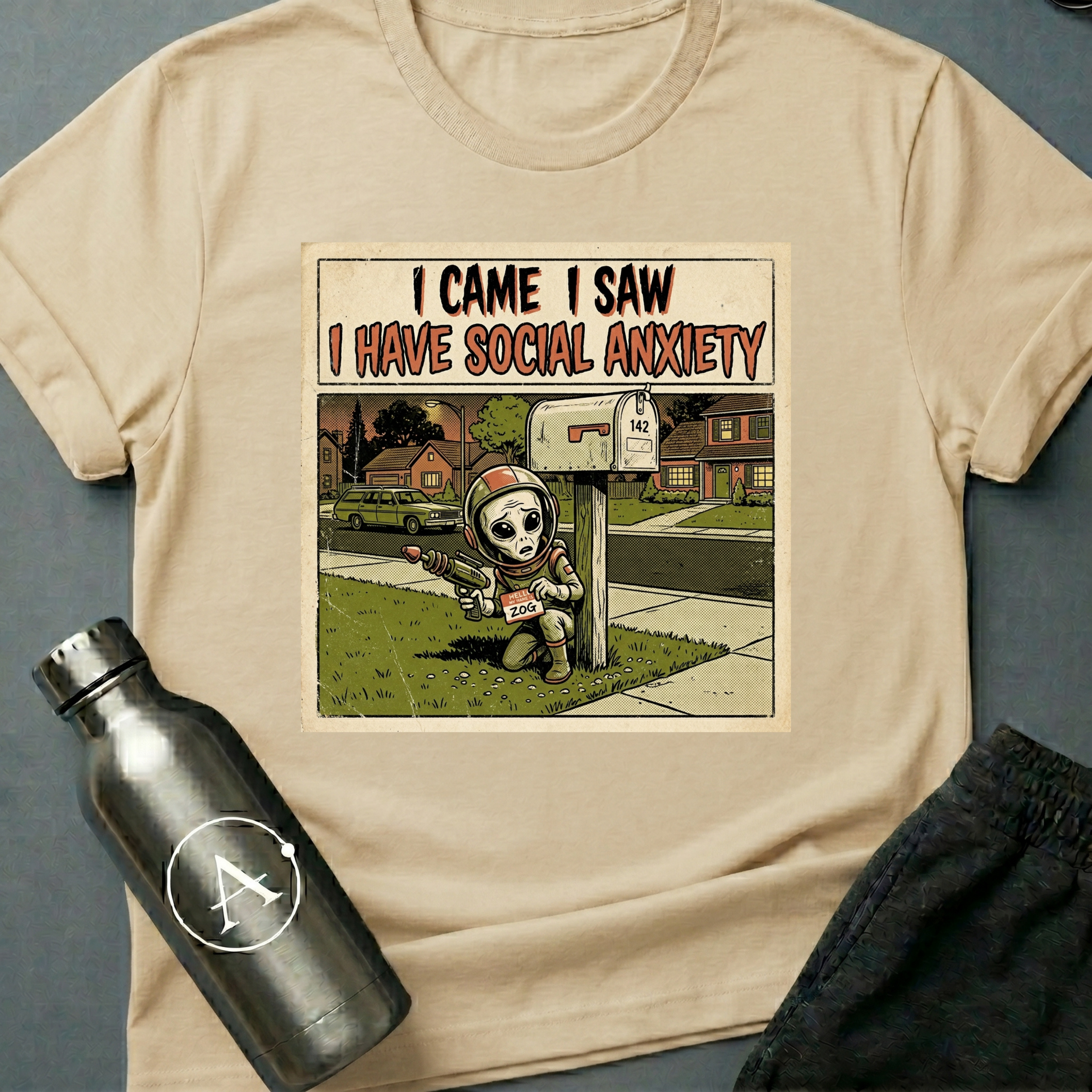 Awkward Greeting funny alien sci-fi t-shirt — Apsion Outpost