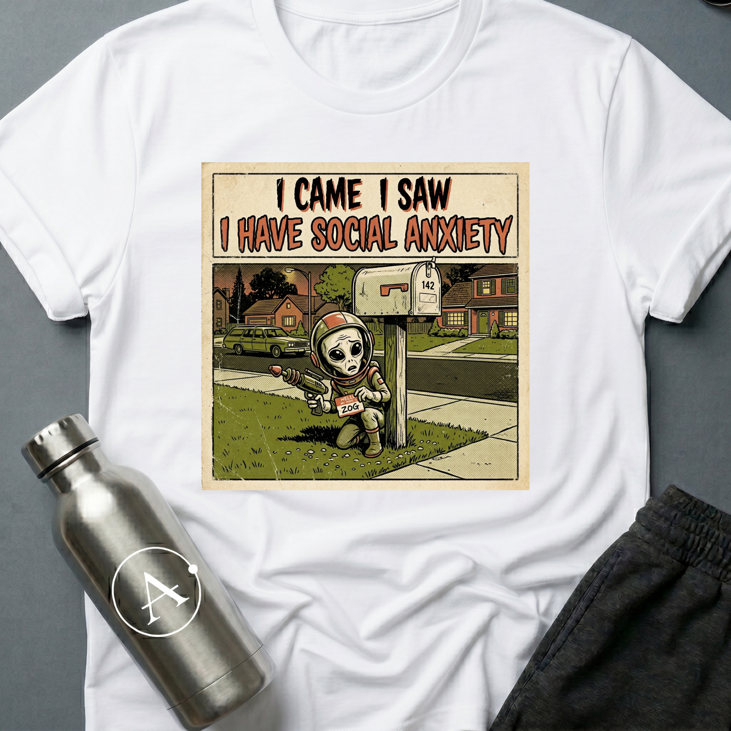 Awkward Greeting funny alien sci-fi t-shirt — Apsion Outpost