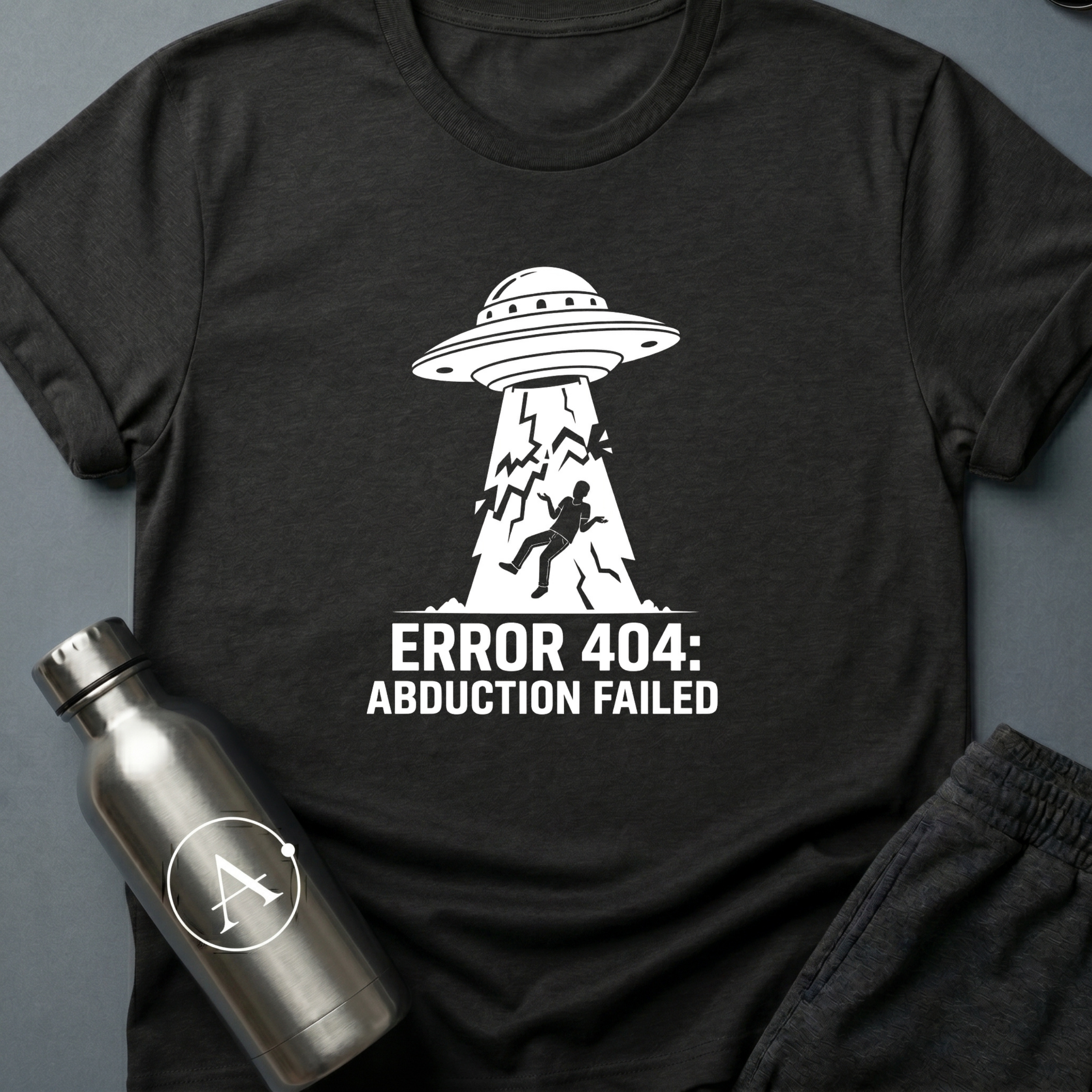 Beam Glitch sci-fi UFO tech-fail t-shirt — Apsion Outpost
