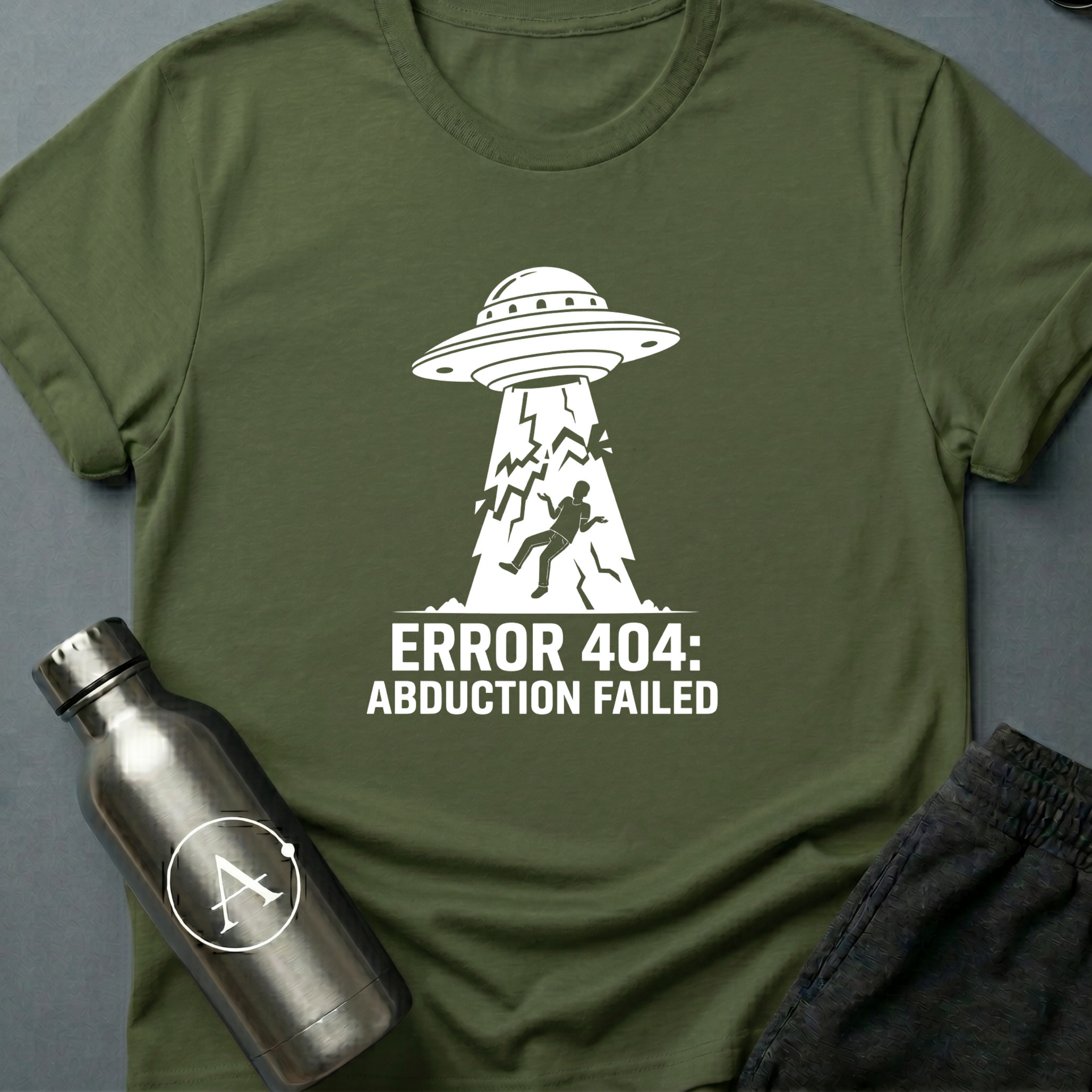 Beam Glitch sci-fi UFO tech-fail t-shirt — Apsion Outpost