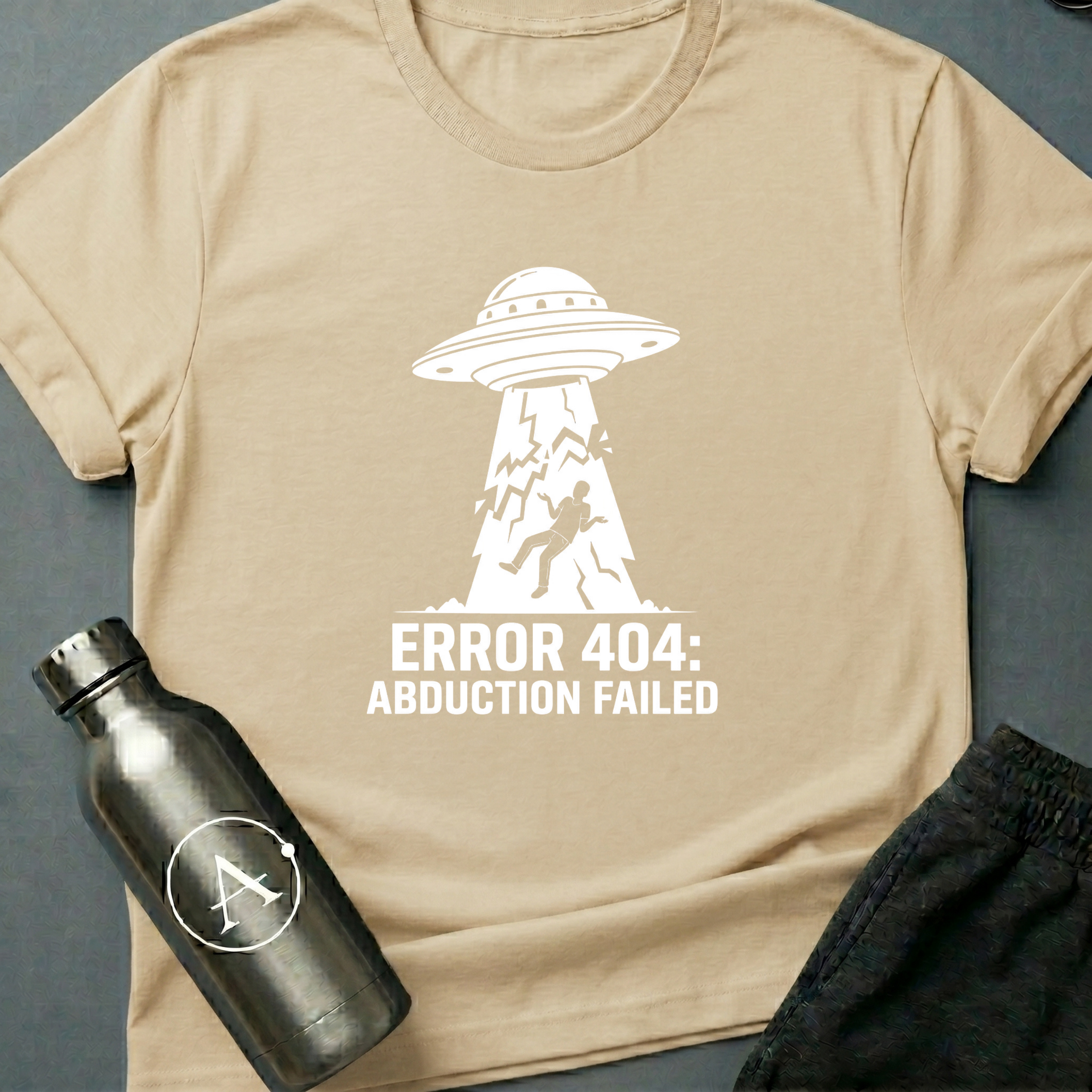 Beam Glitch sci-fi UFO tech-fail t-shirt — Apsion Outpost