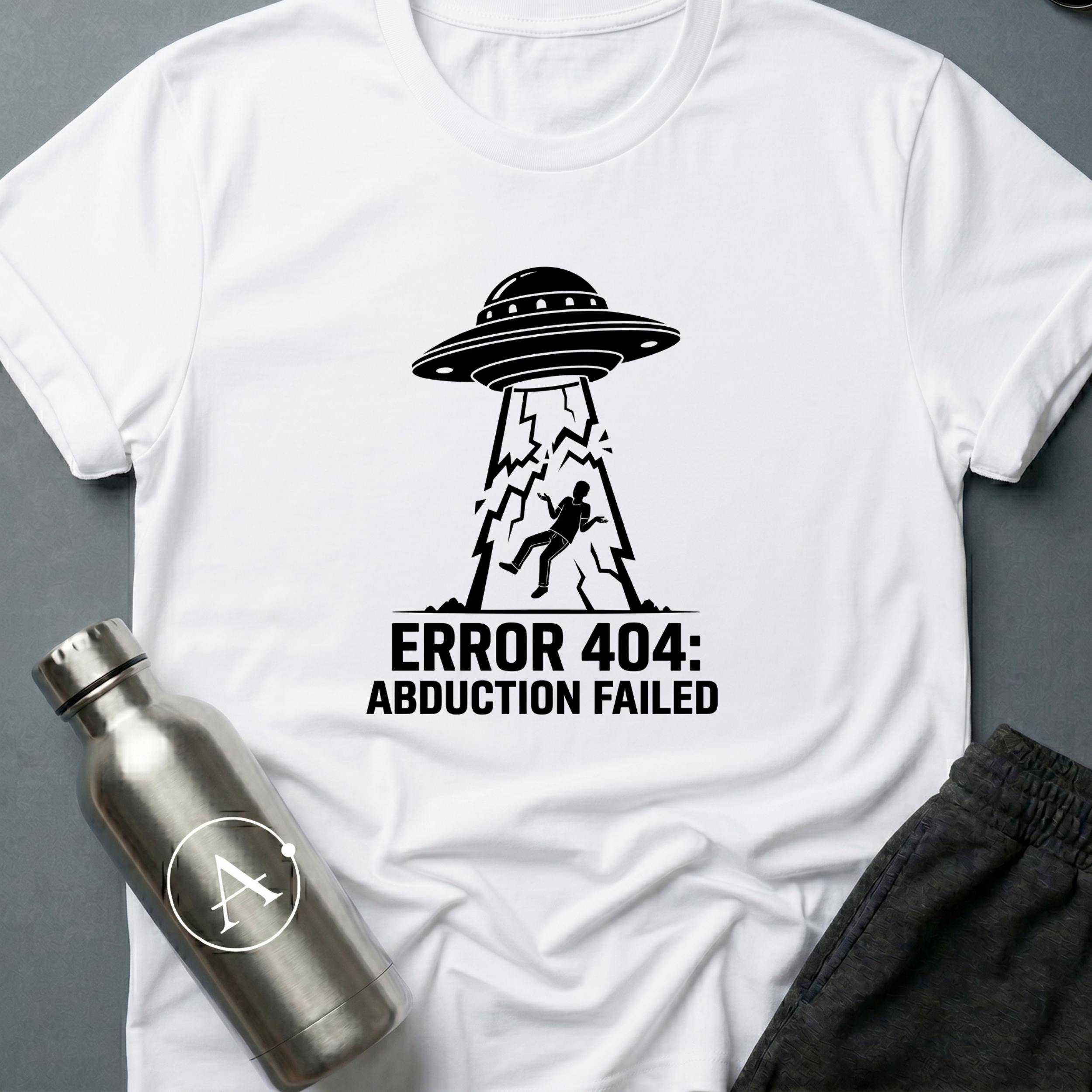 Beam Glitch sci-fi UFO tech-fail t-shirt — Apsion Outpost