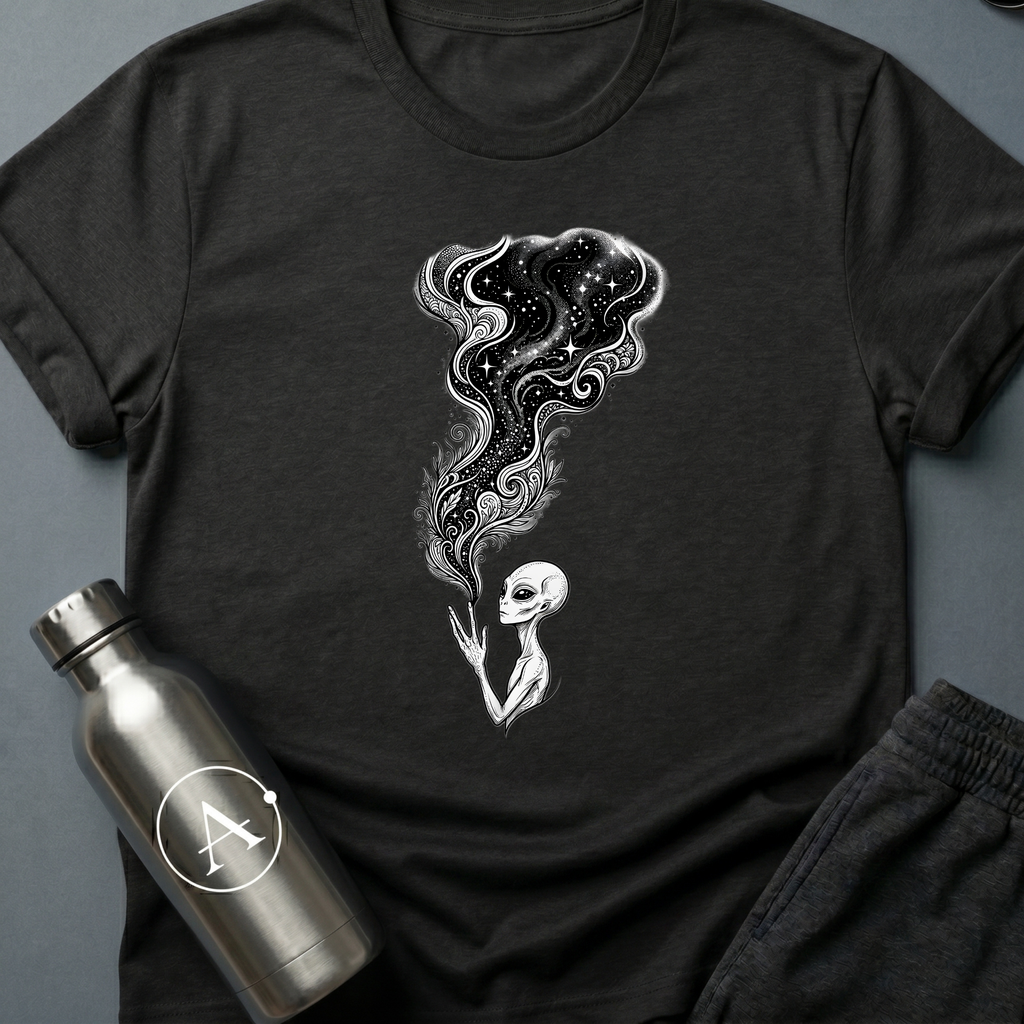 Cosmic Bloom sci-fi botanical t-shirt — Apsion Outpost