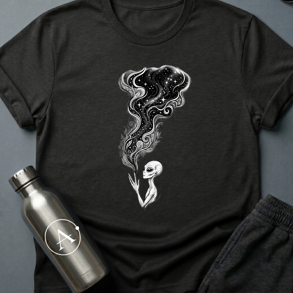 Cosmic Bloom sci-fi botanical t-shirt — Apsion Outpost