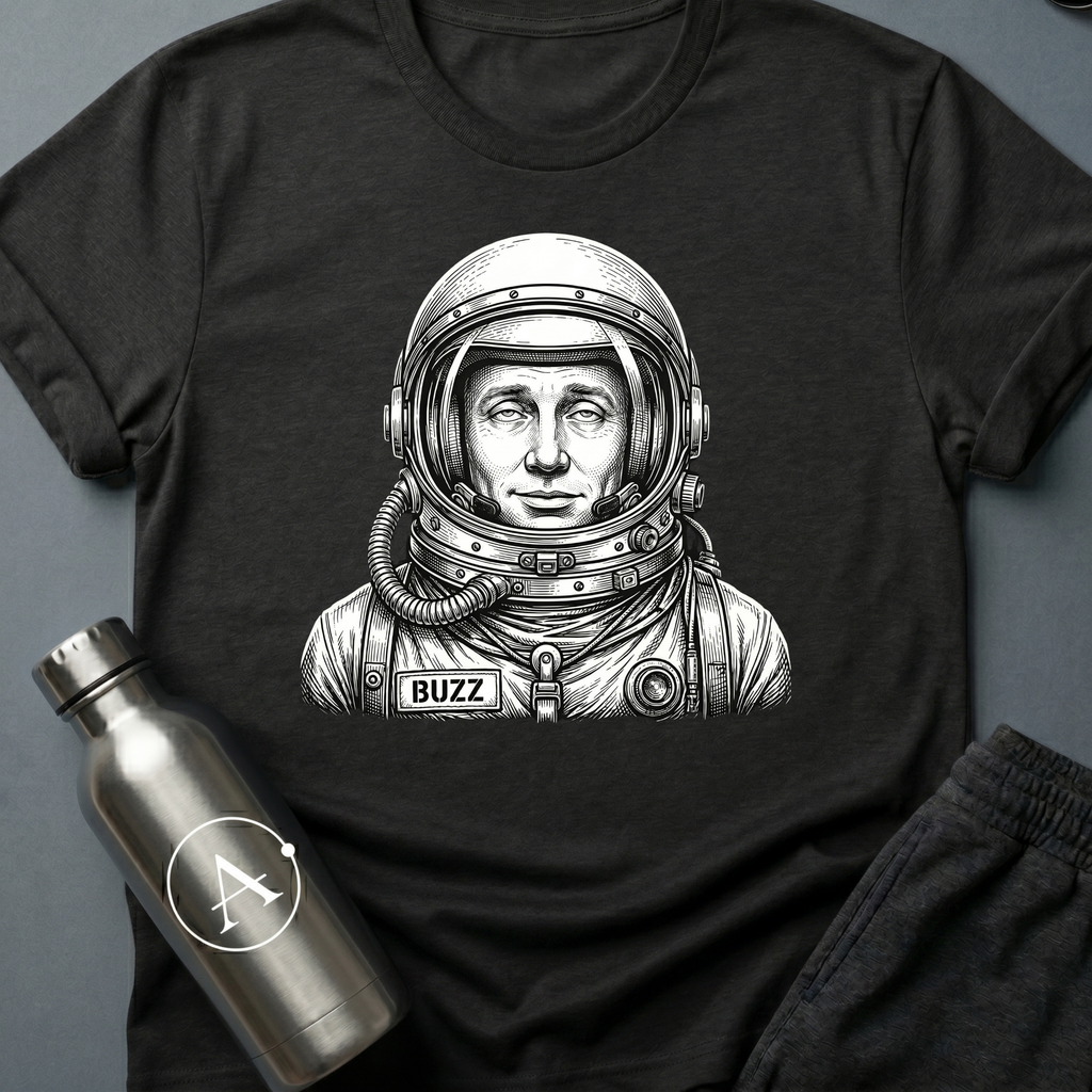 Cosmonaut Buzz funny astronaut t-shirt — Apsion Outpost