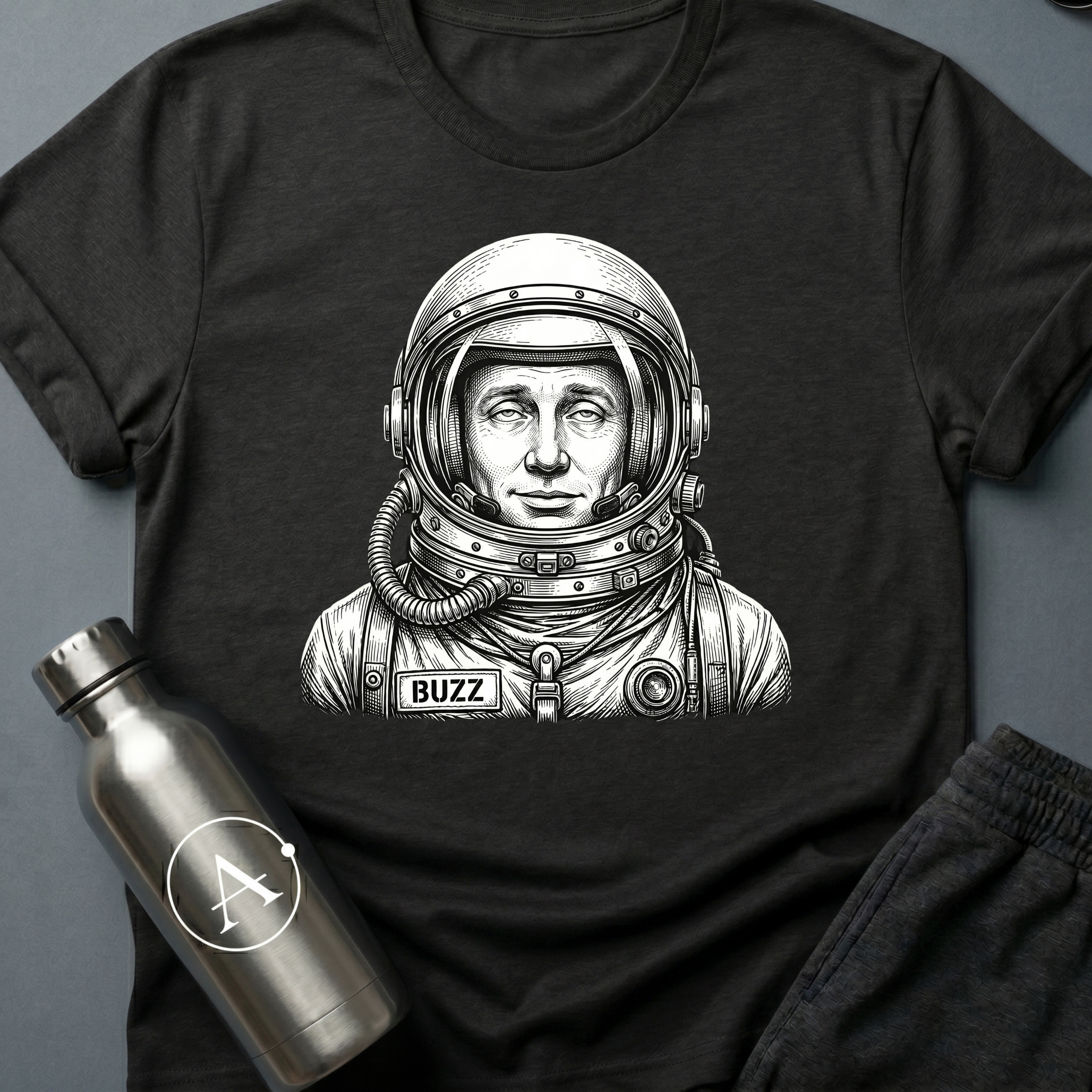 Cosmonaut Buzz funny astronaut t-shirt — Apsion Outpost