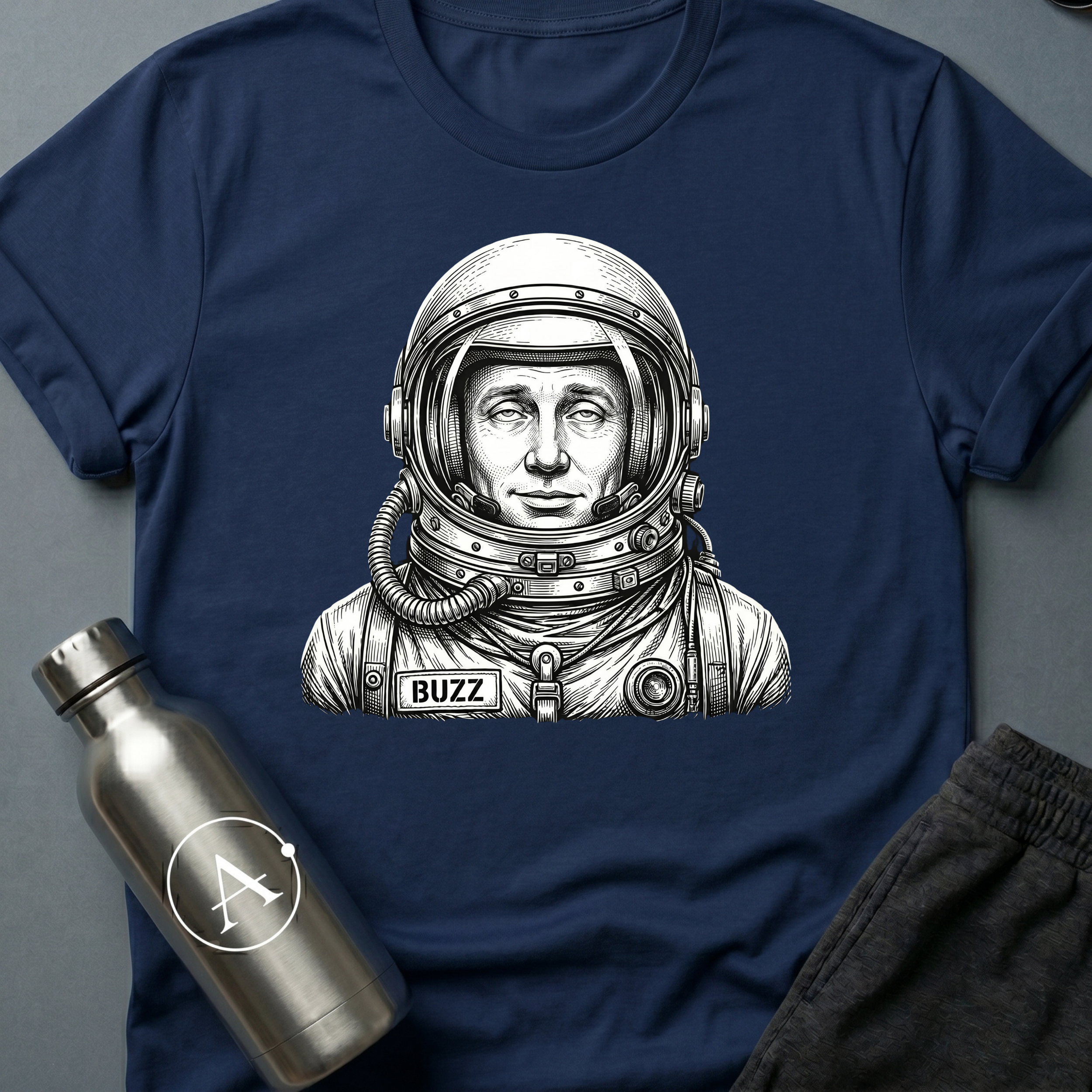 Cosmonaut Buzz funny astronaut t-shirt — Apsion Outpost