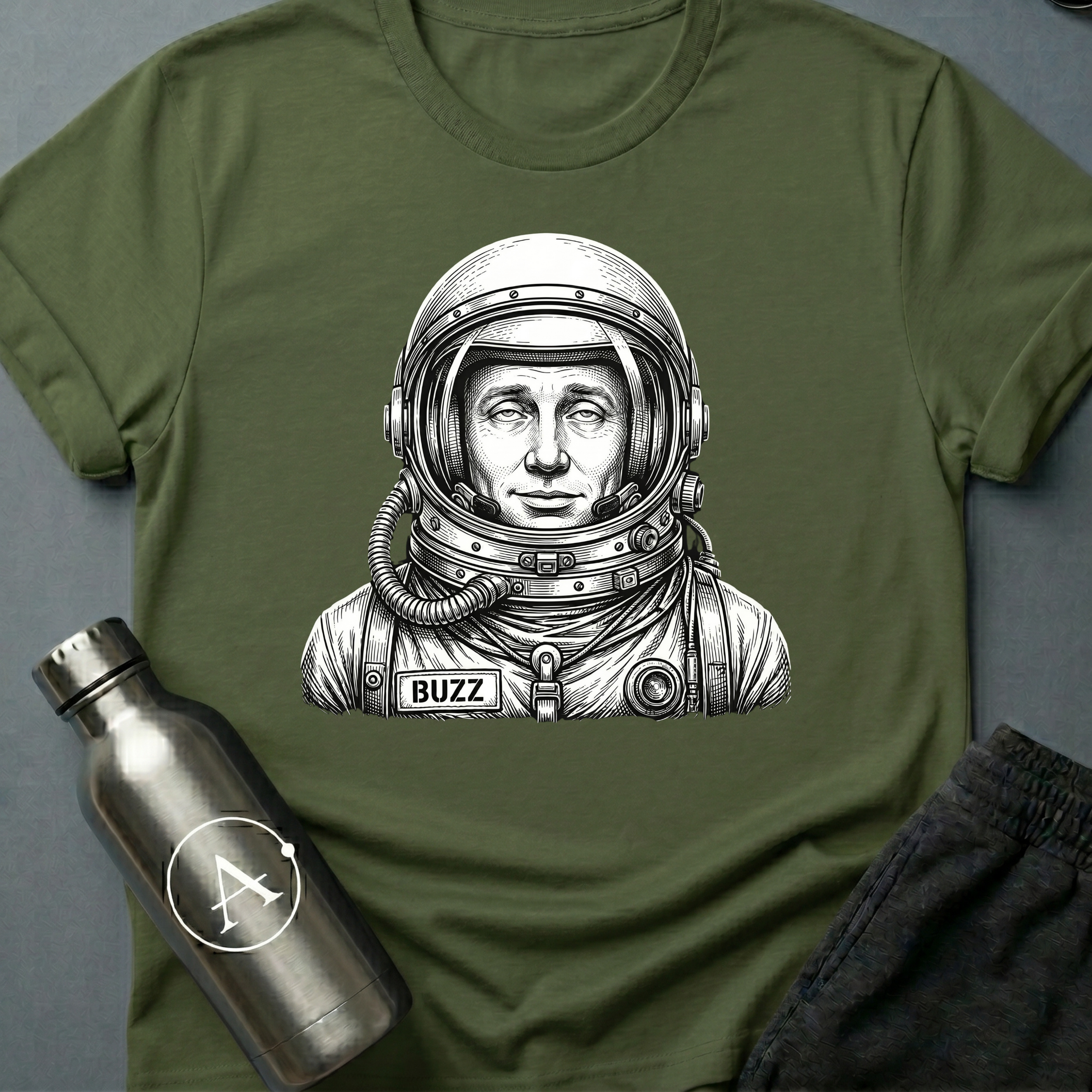 Cosmonaut Buzz funny astronaut t-shirt — Apsion Outpost