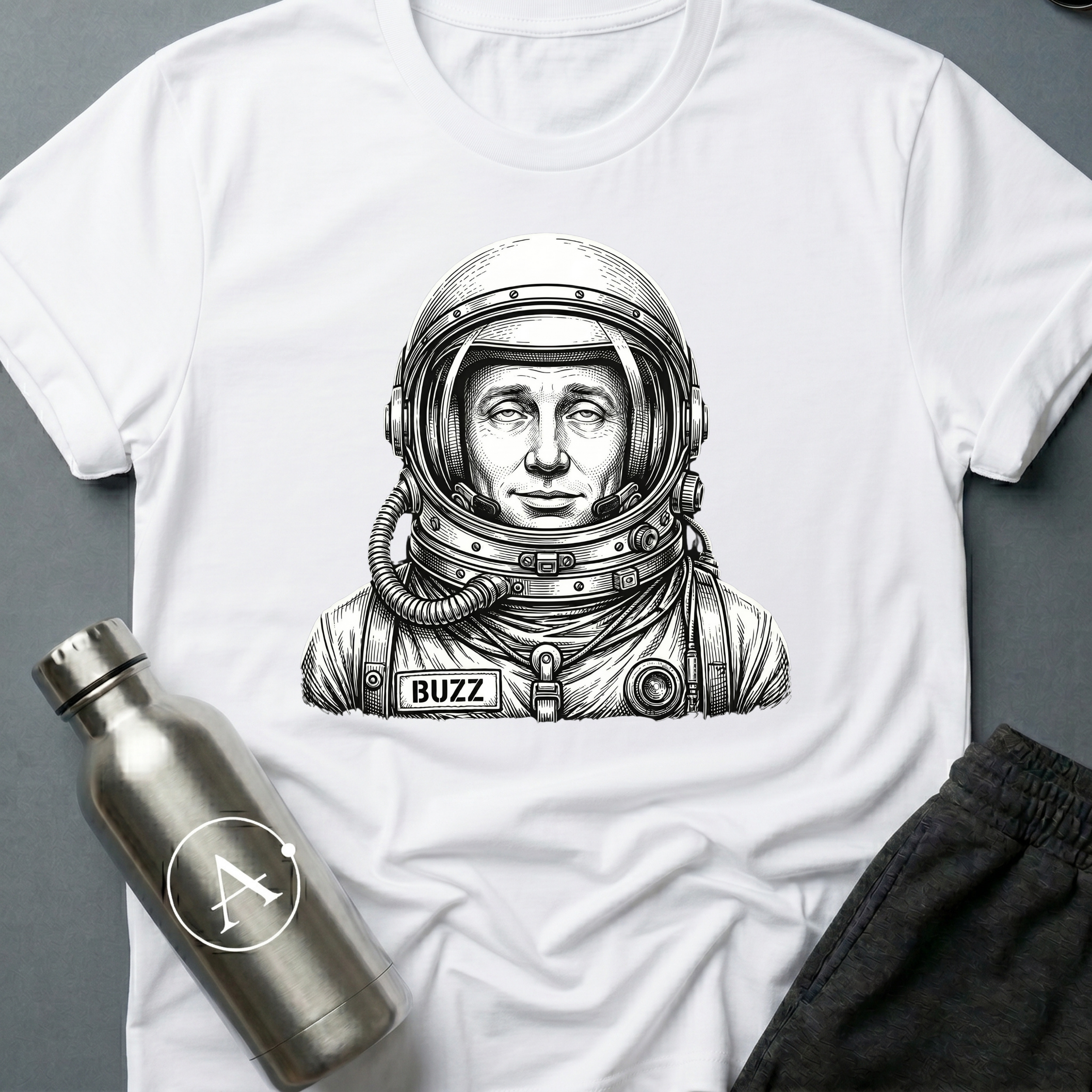 Cosmonaut Buzz funny astronaut t-shirt — Apsion Outpost