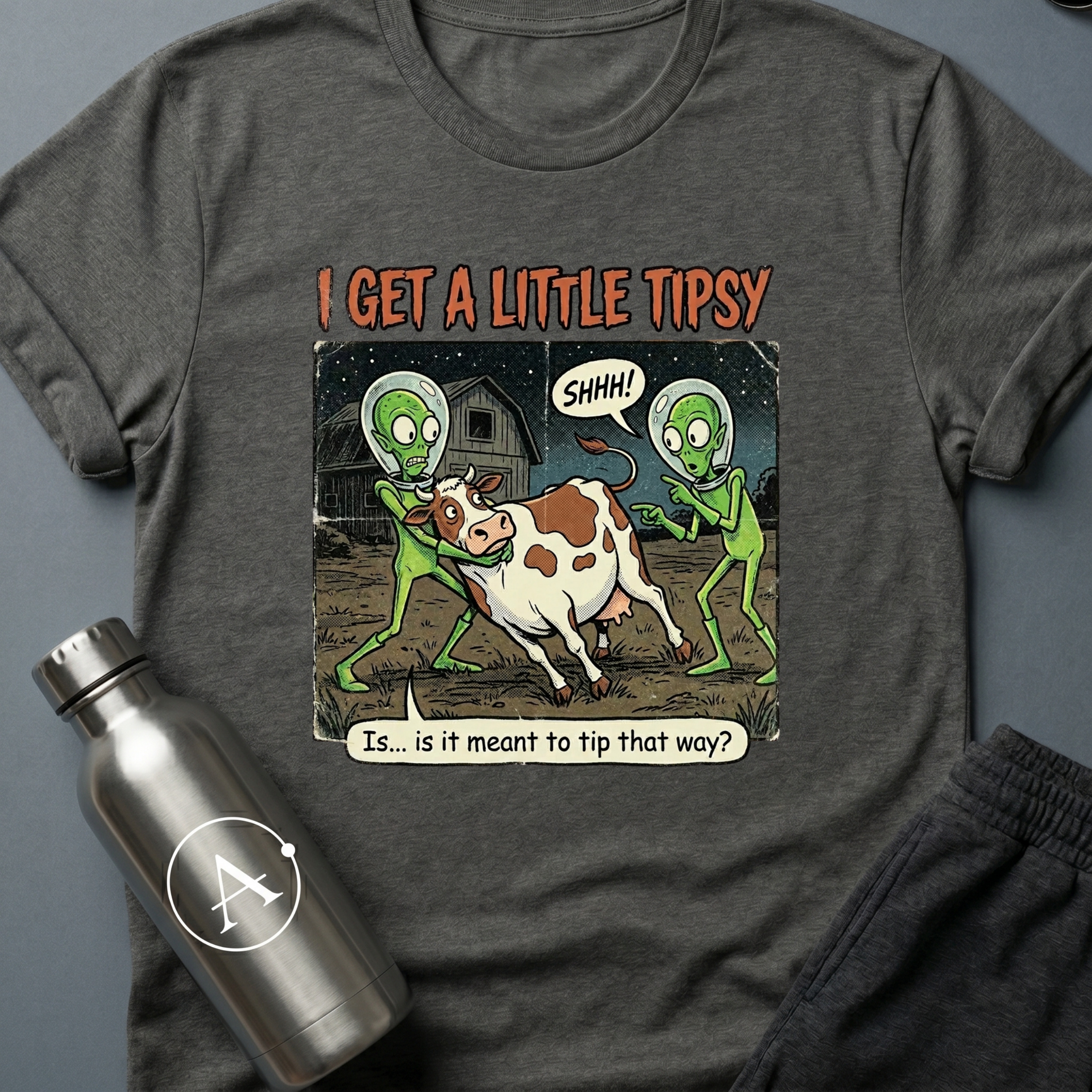 Cow Tippers funny alien sci-fi t-shirt — Apsion Outpost