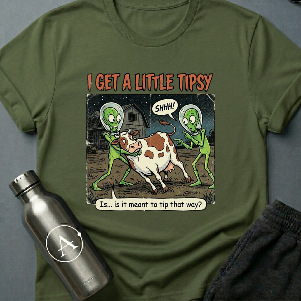 Cow Tippers funny alien sci-fi t-shirt — Apsion Outpost