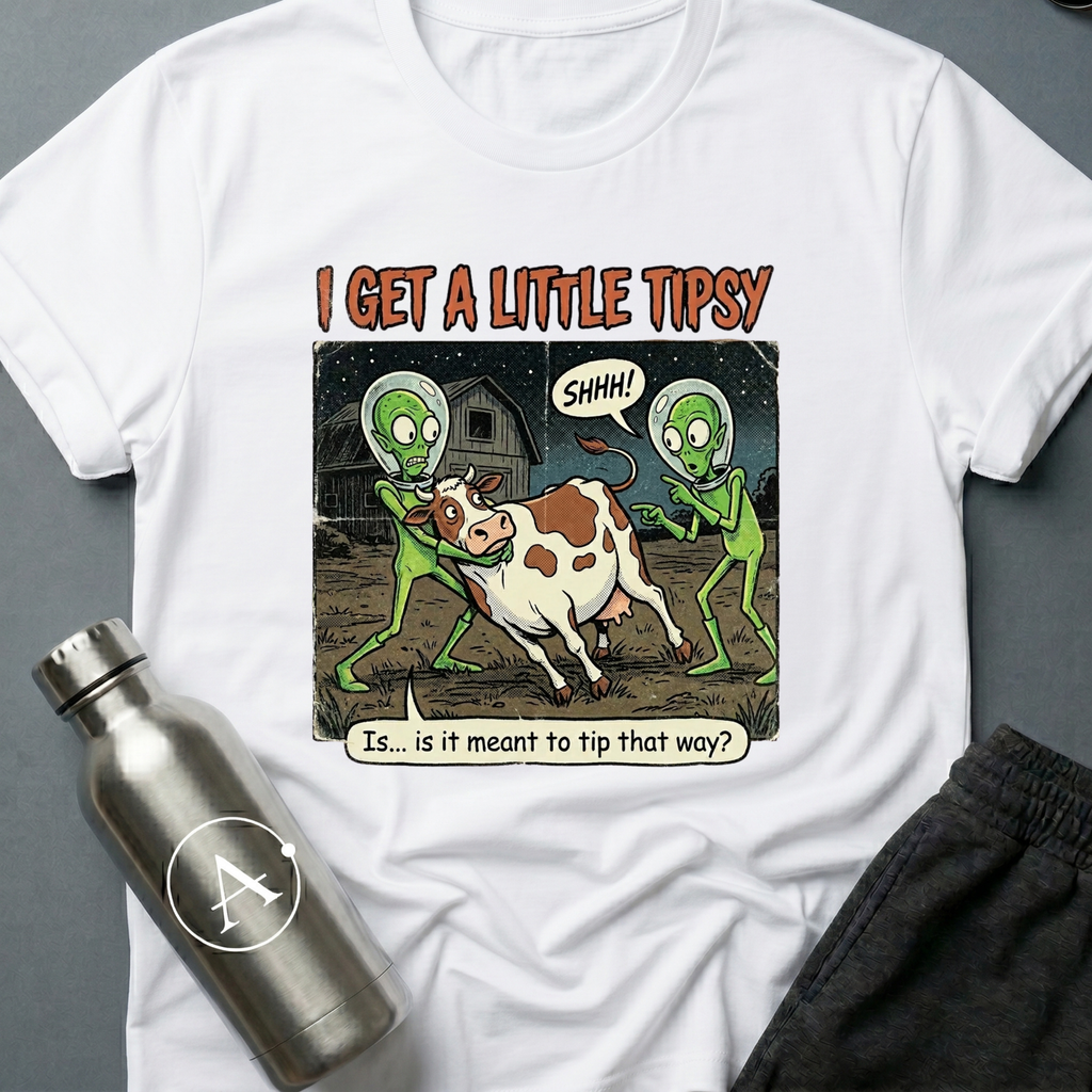 Cow Tippers funny alien sci-fi t-shirt — Apsion Outpost