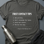 Decline the Soup sci-fi alien dinner t-shirt — Apsion Outpost
