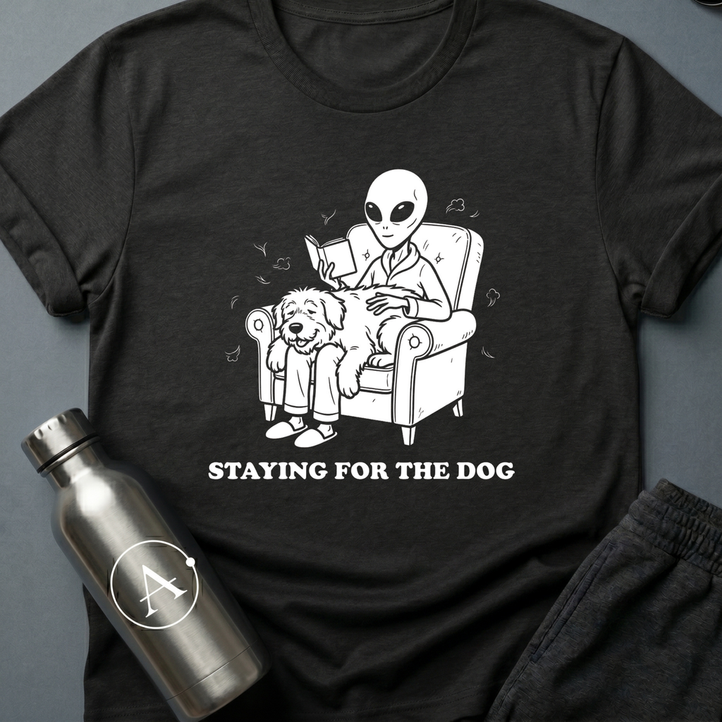 Dogsitter funny alien dog sci-fi t-shirt — Apsion Outpost