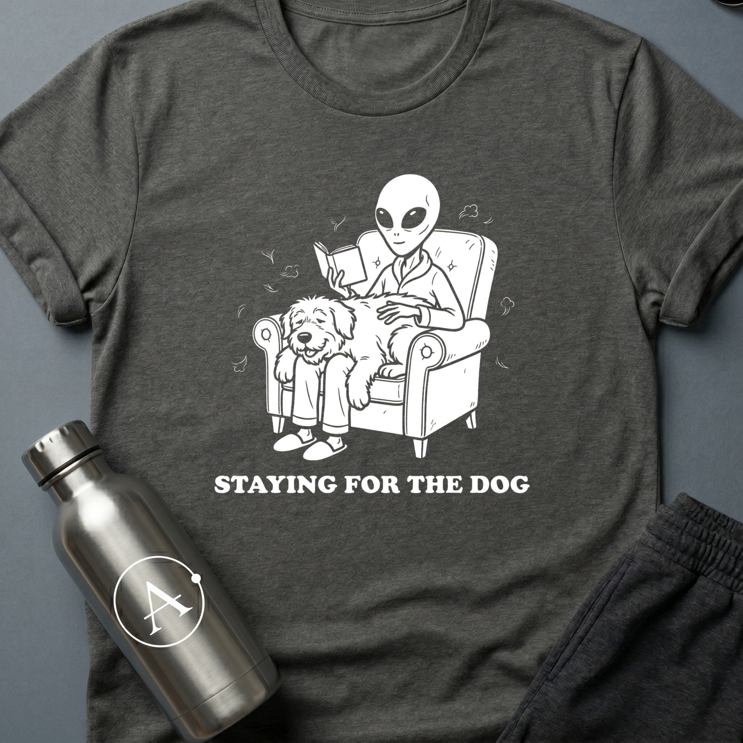 Dogsitter funny alien dog sci-fi t-shirt — Apsion Outpost