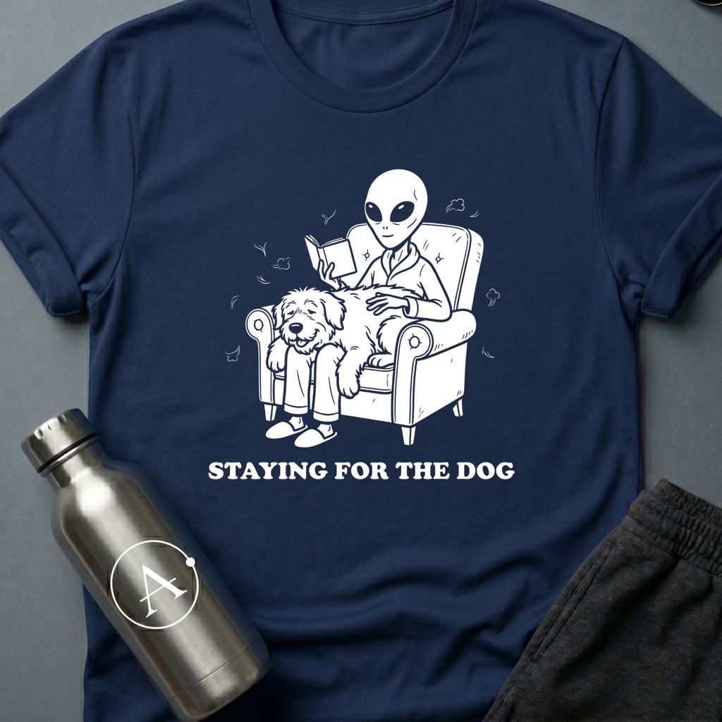 Dogsitter funny alien dog sci-fi t-shirt — Apsion Outpost